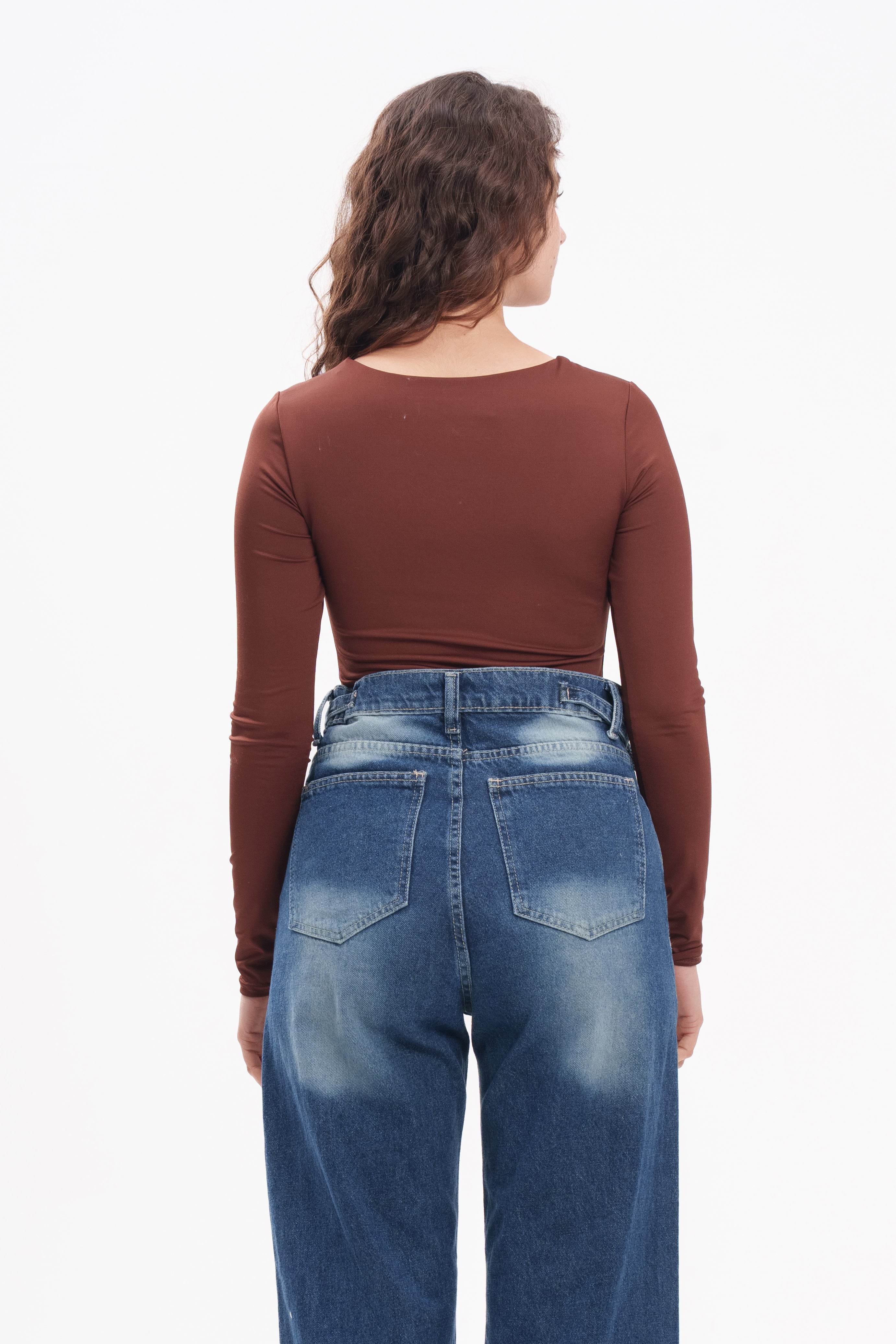 Long-Sleeve Square Bodysuit