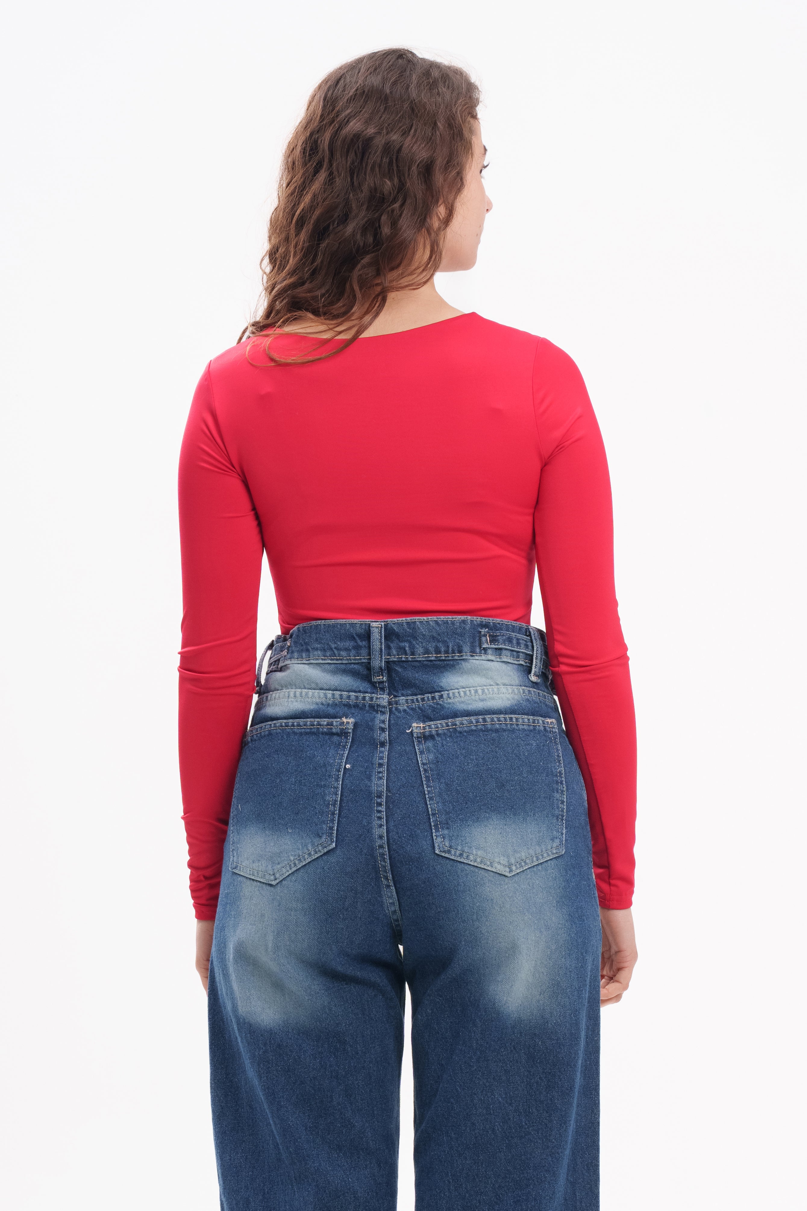 Long-Sleeve Square Bodysuit