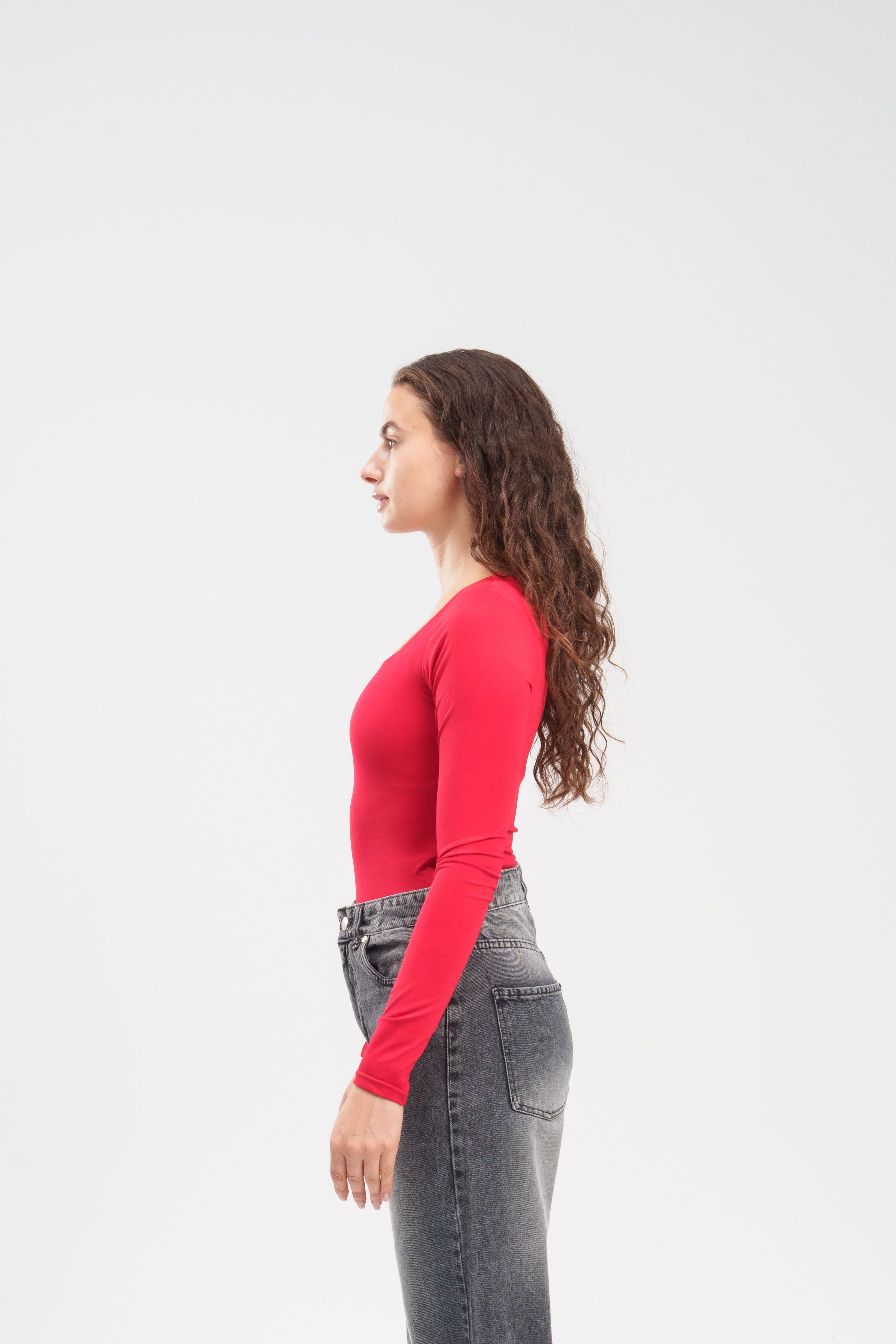 Long-Sleeve Square Top