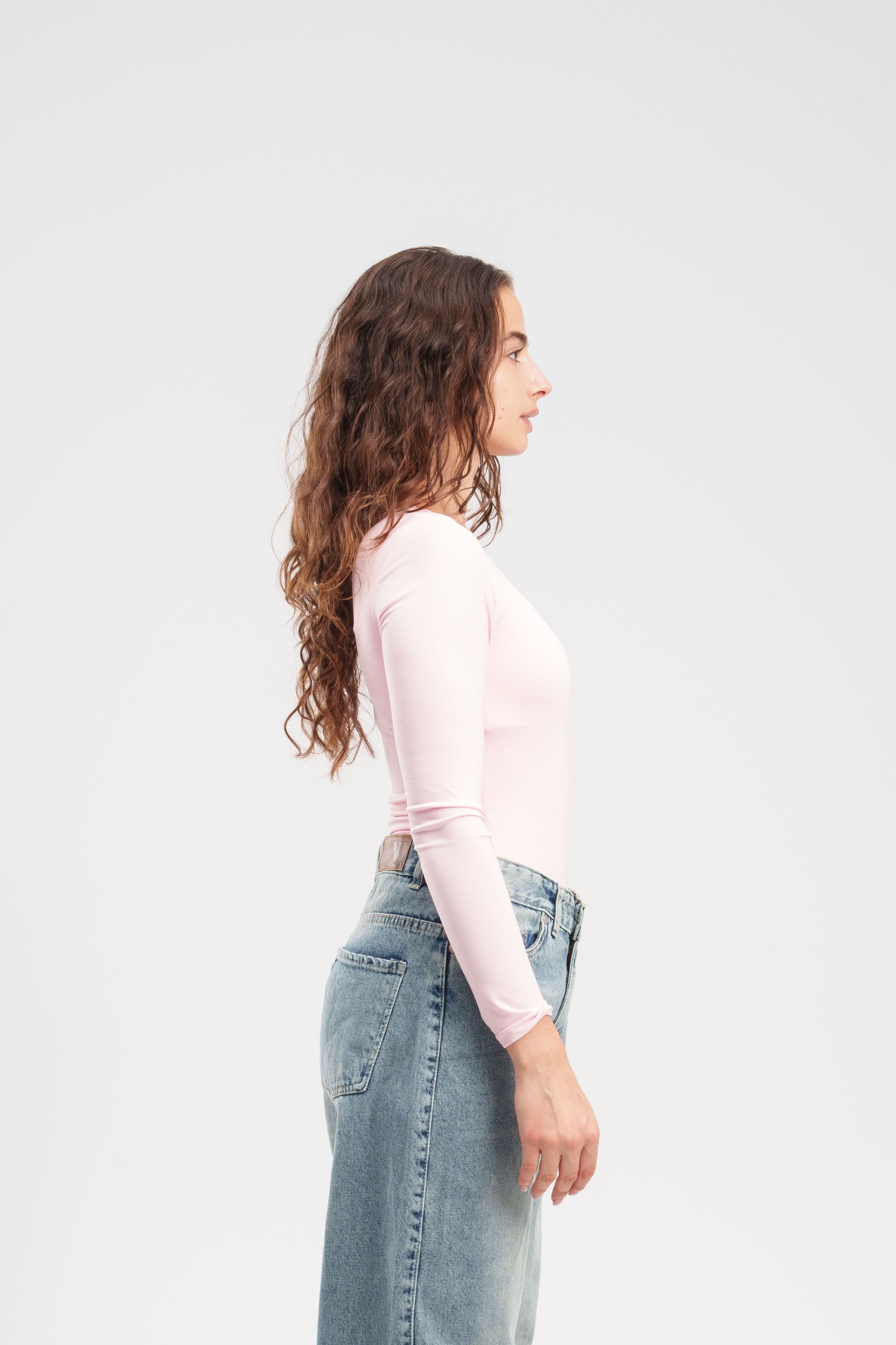 Long-Sleeve Square Bodysuit