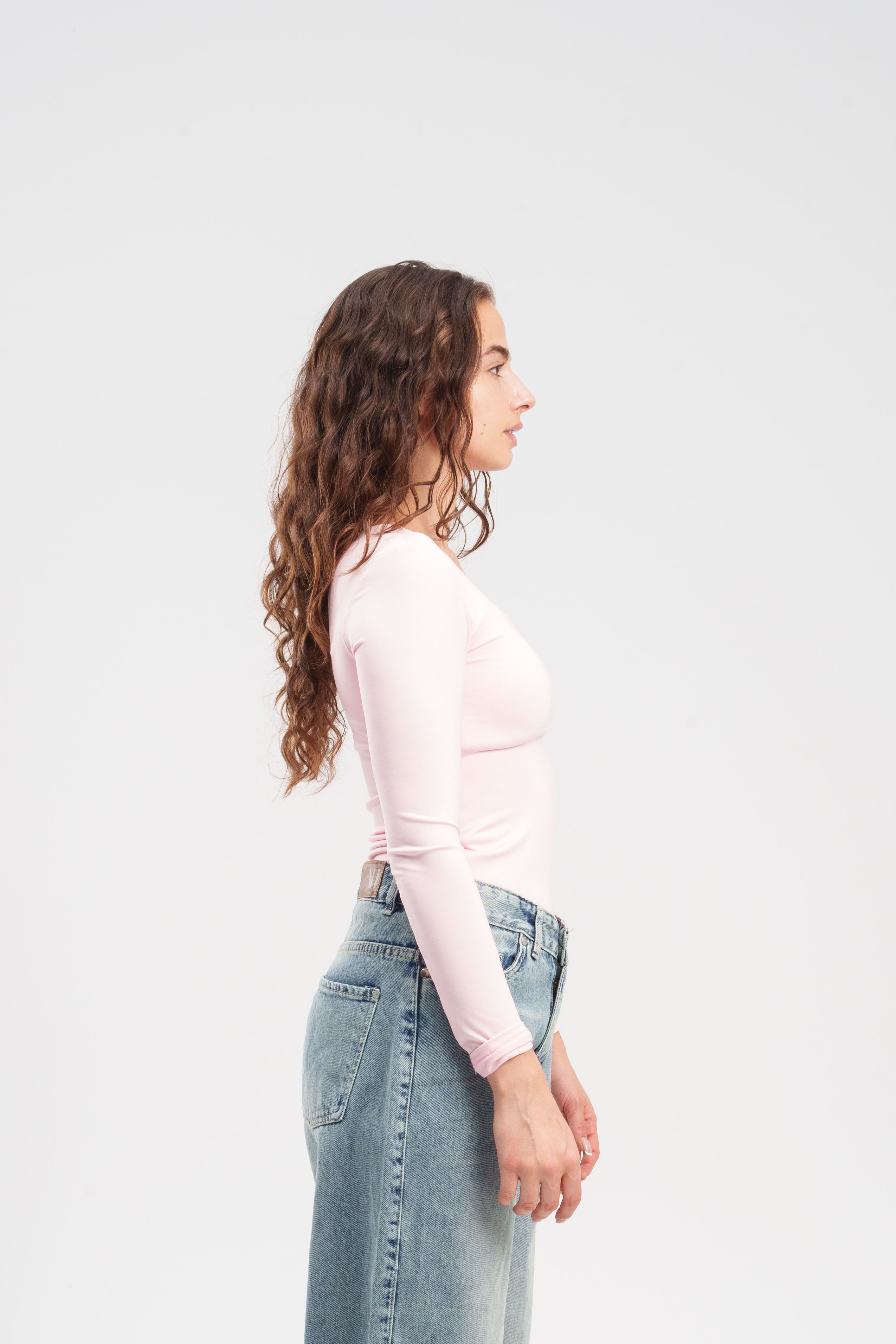 Long-Sleeve Square Top