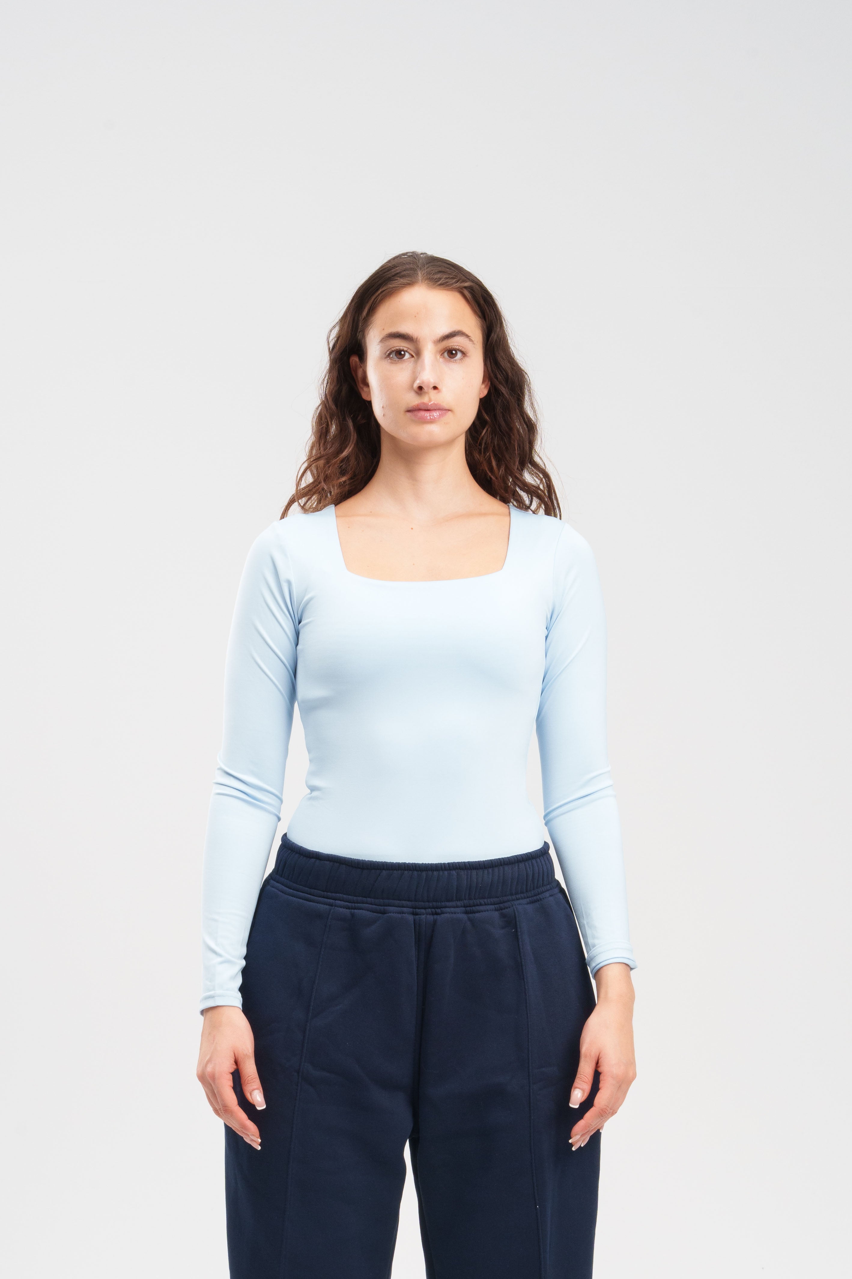 Long-Sleeve Square Bodysuit