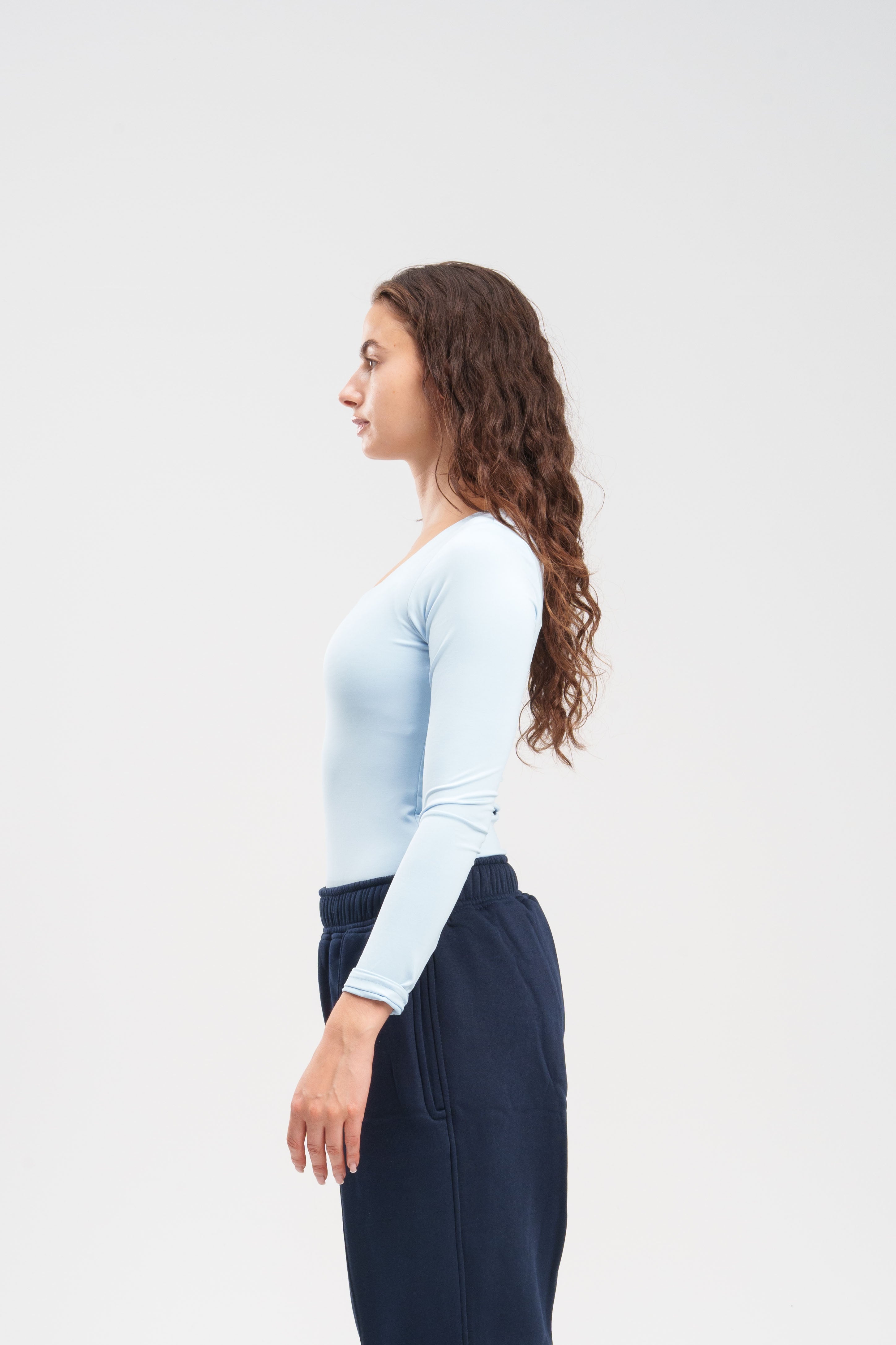 Long-Sleeve Square Bodysuit