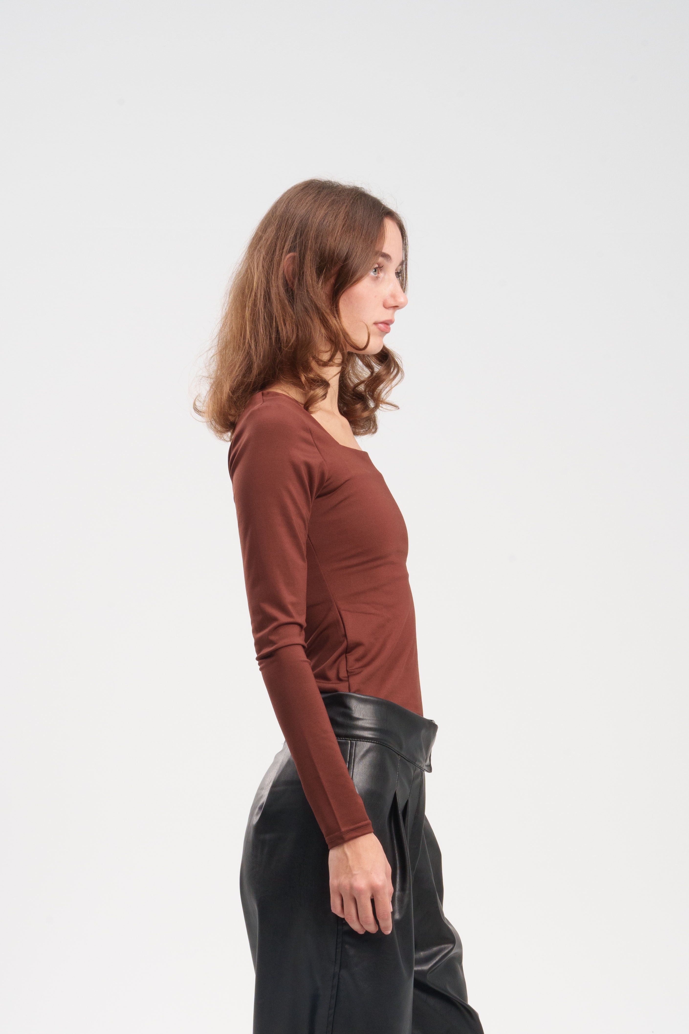 Long-Sleeve Square Top