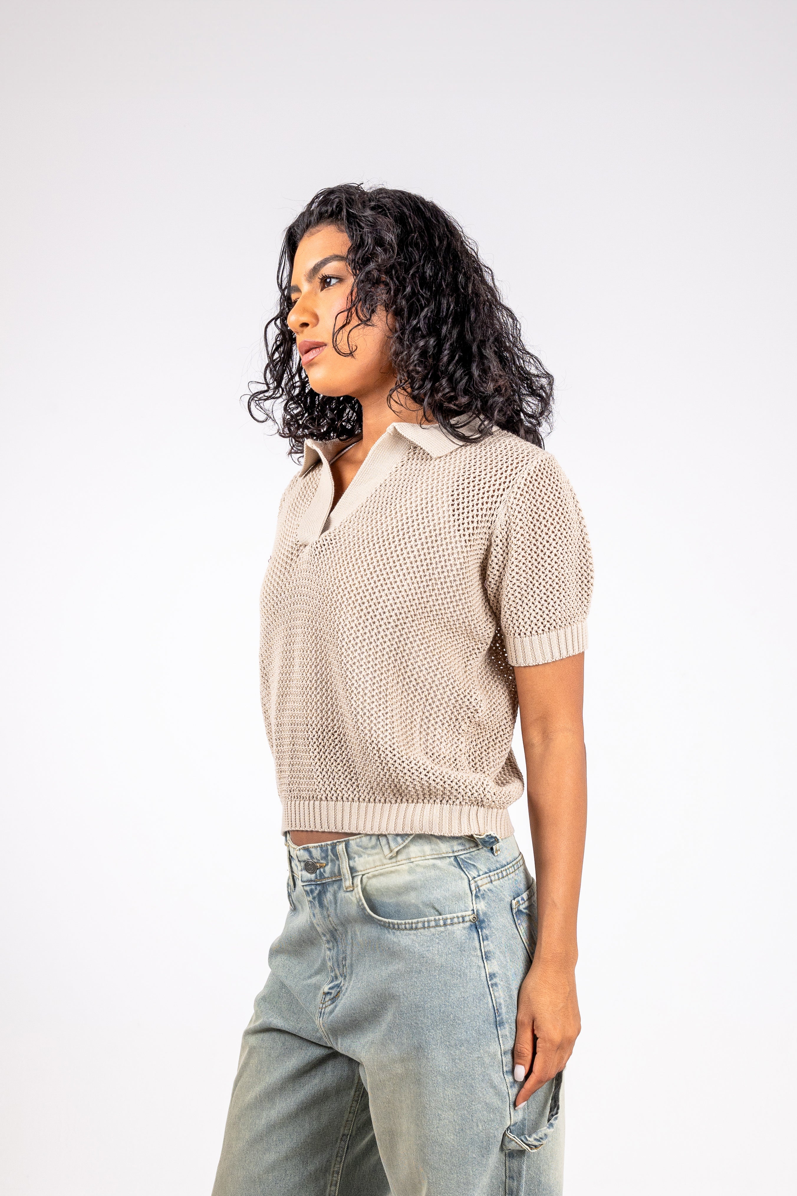 Women's Knitted Polo