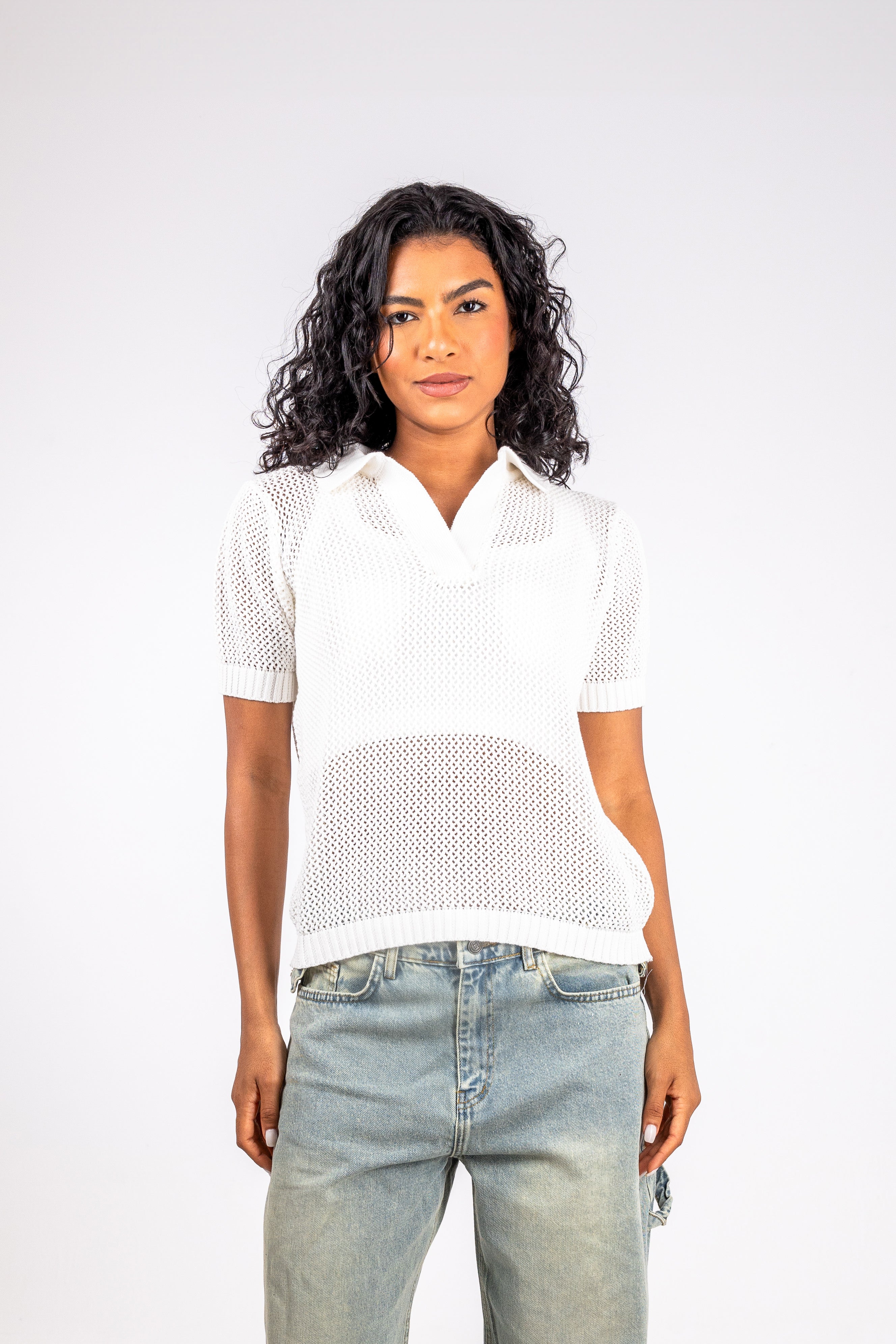 Women's Knitted Polo