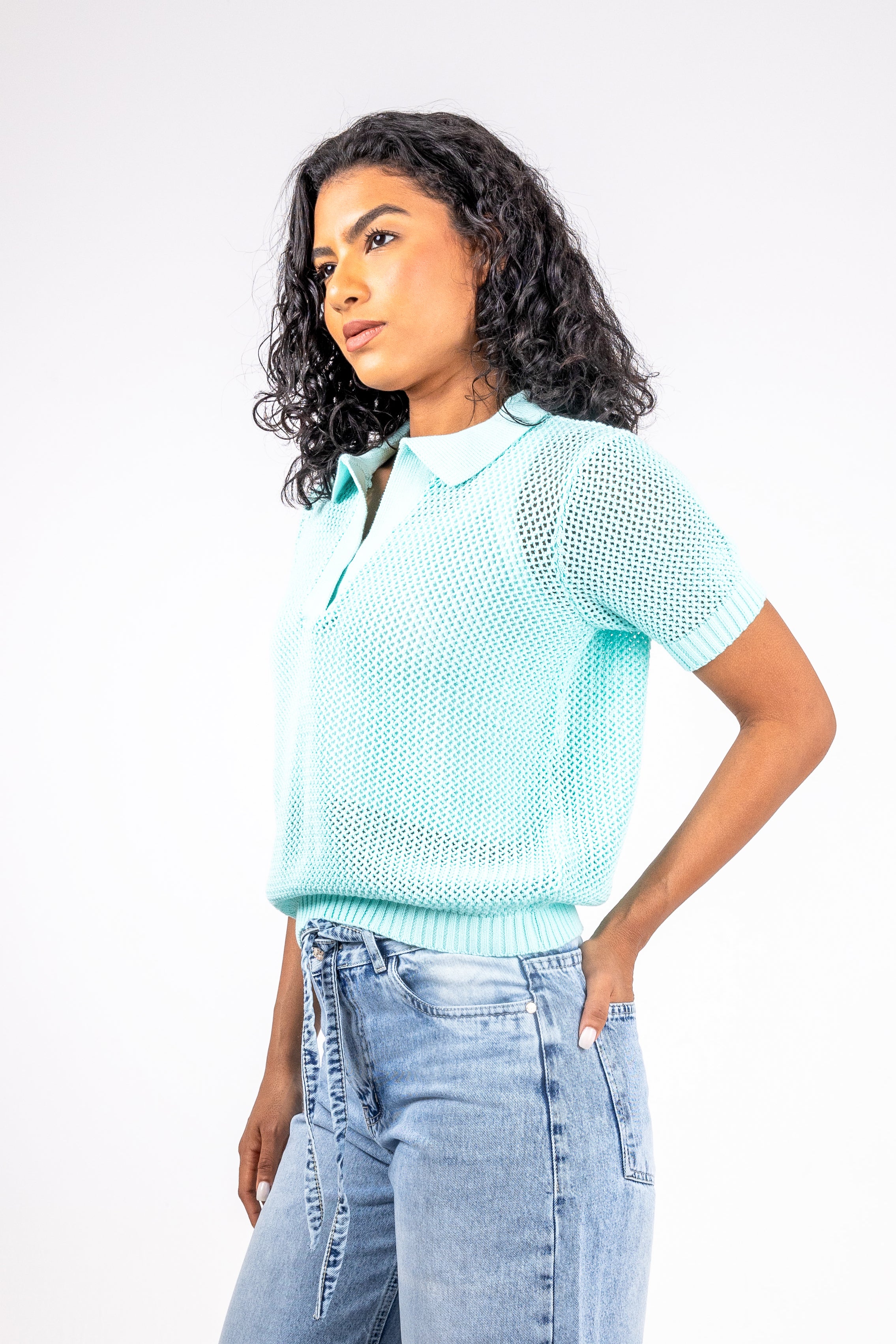 Women's Knitted Polo