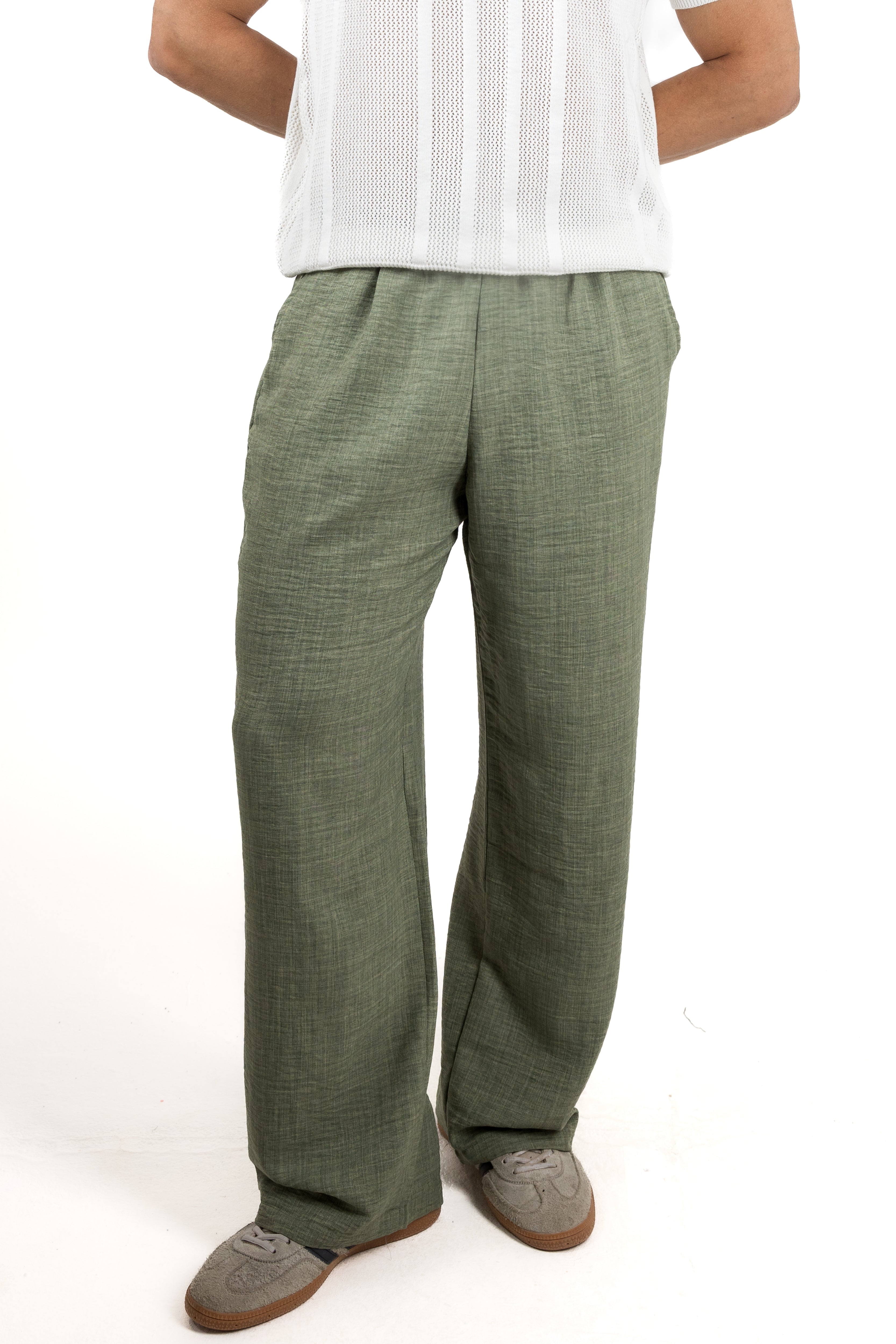 Linen Straight Trousers