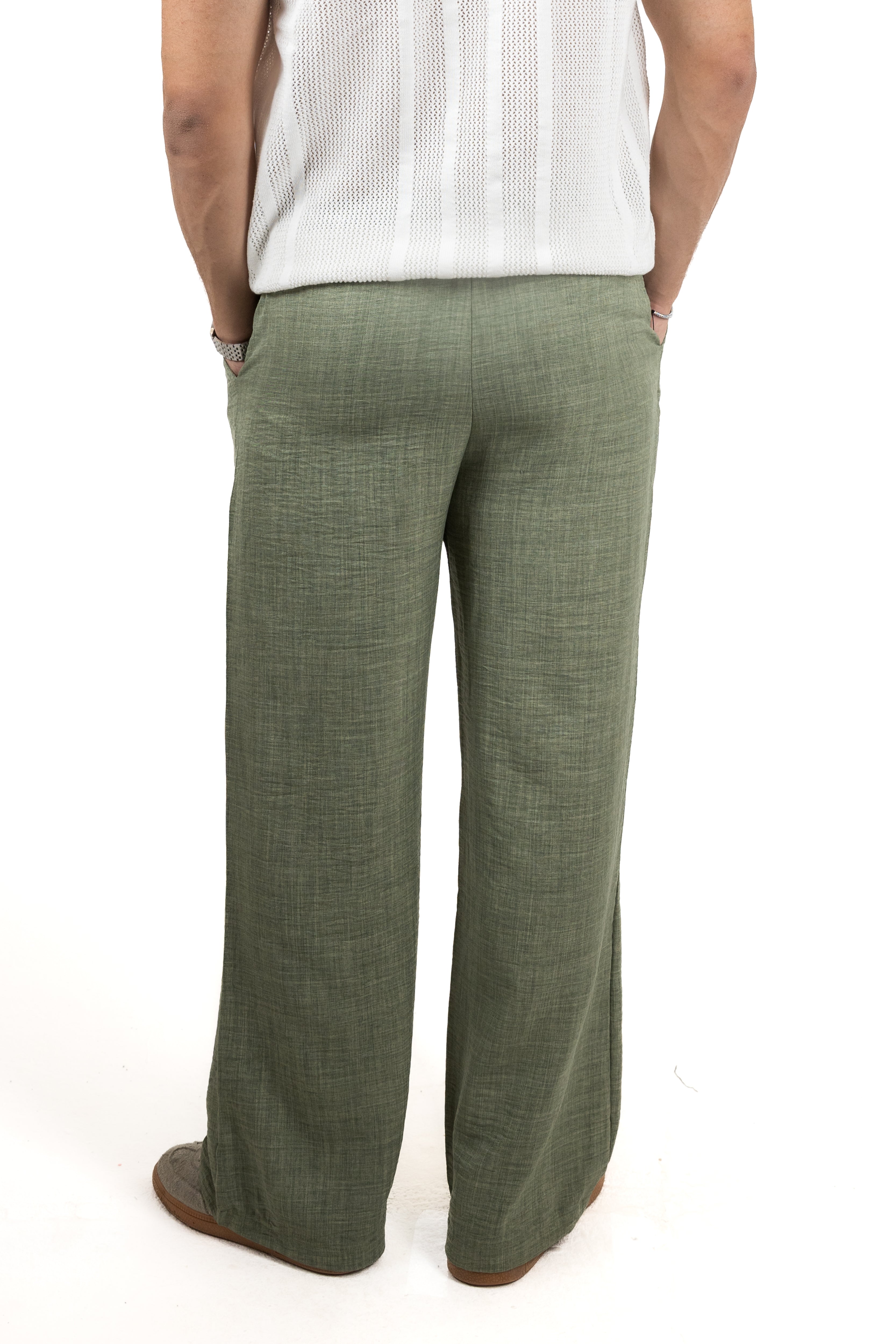 Linen Straight Trousers