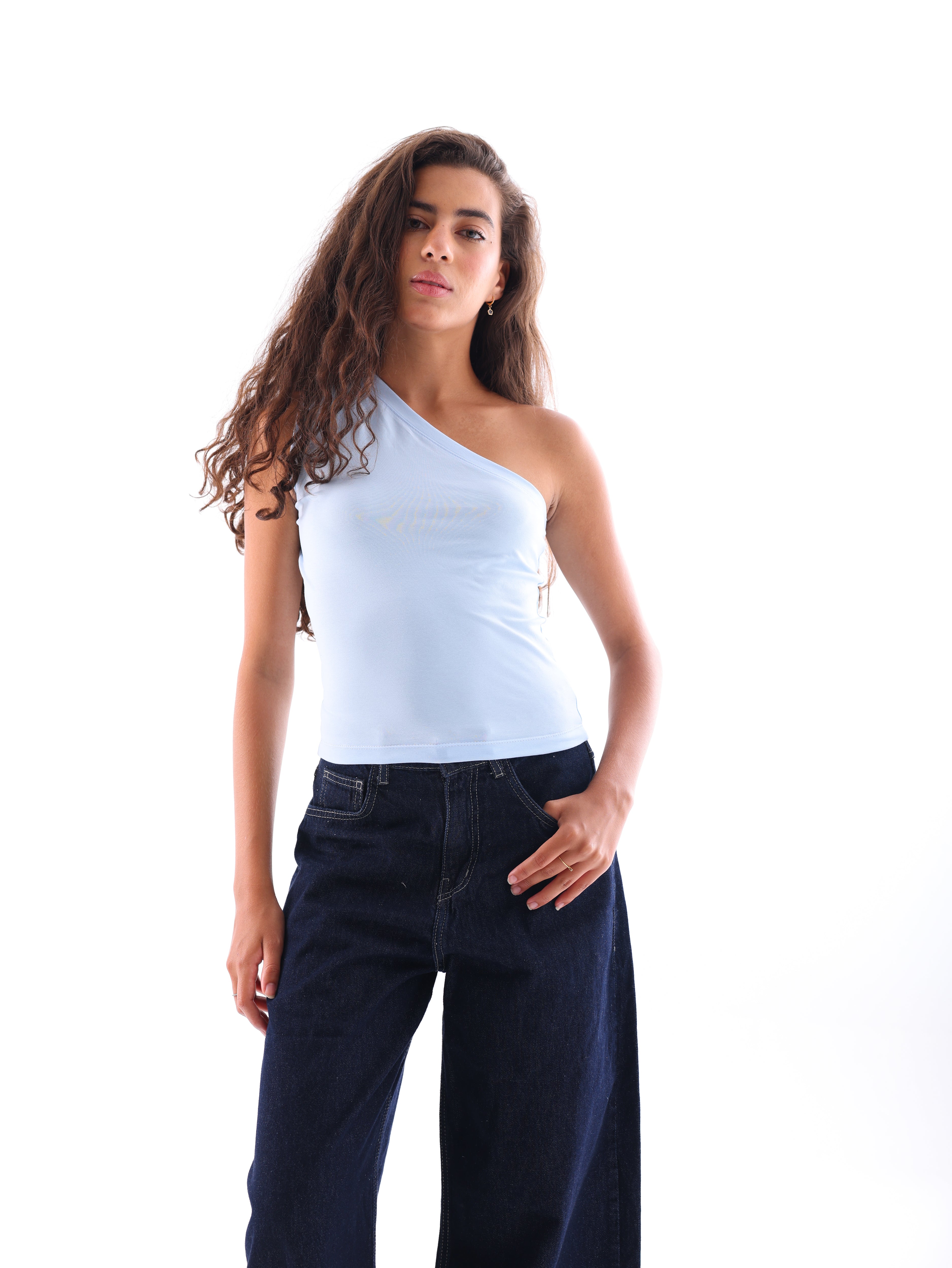 One Shoulder Basic Top