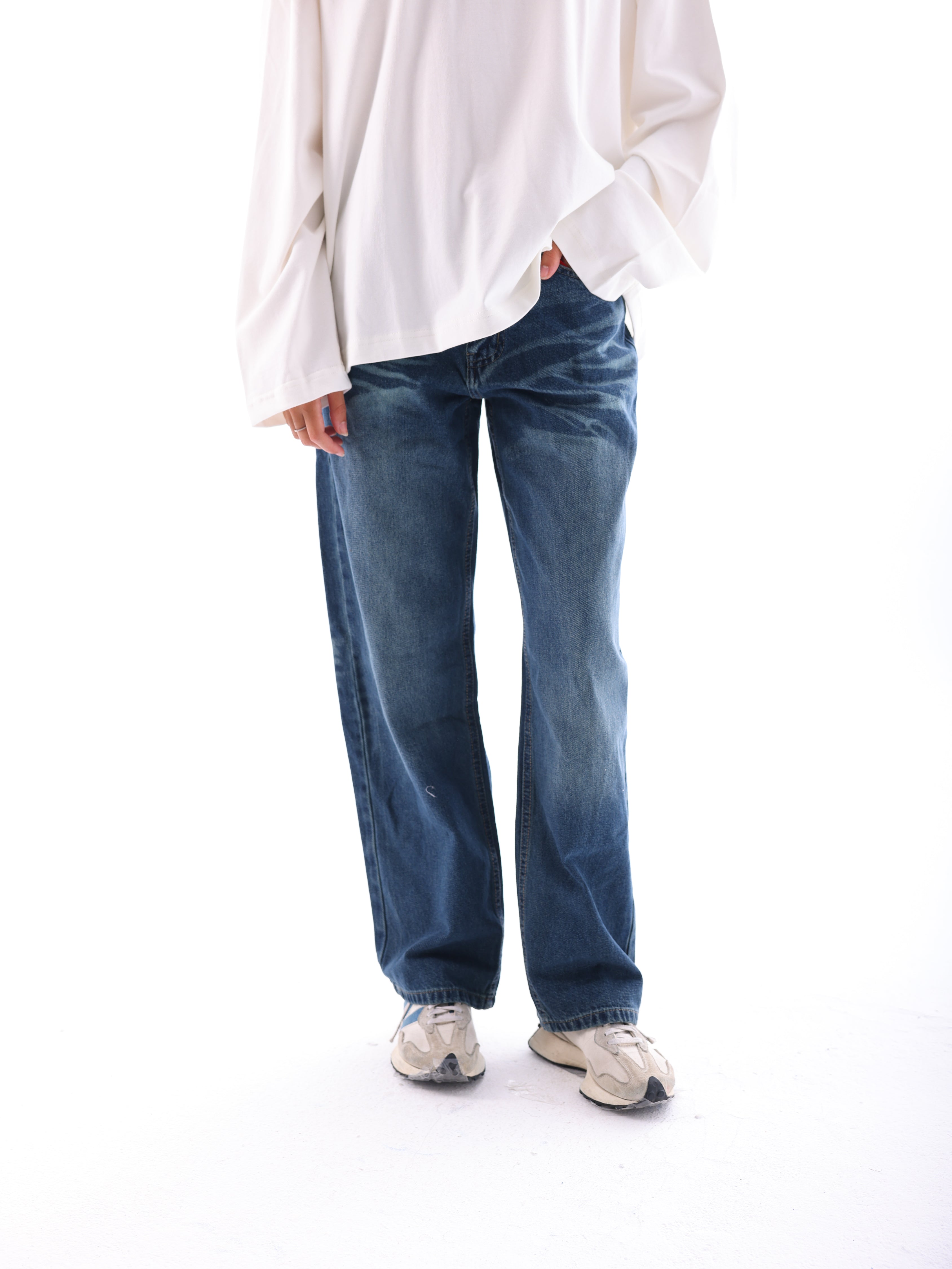 The Denim Brush Pants