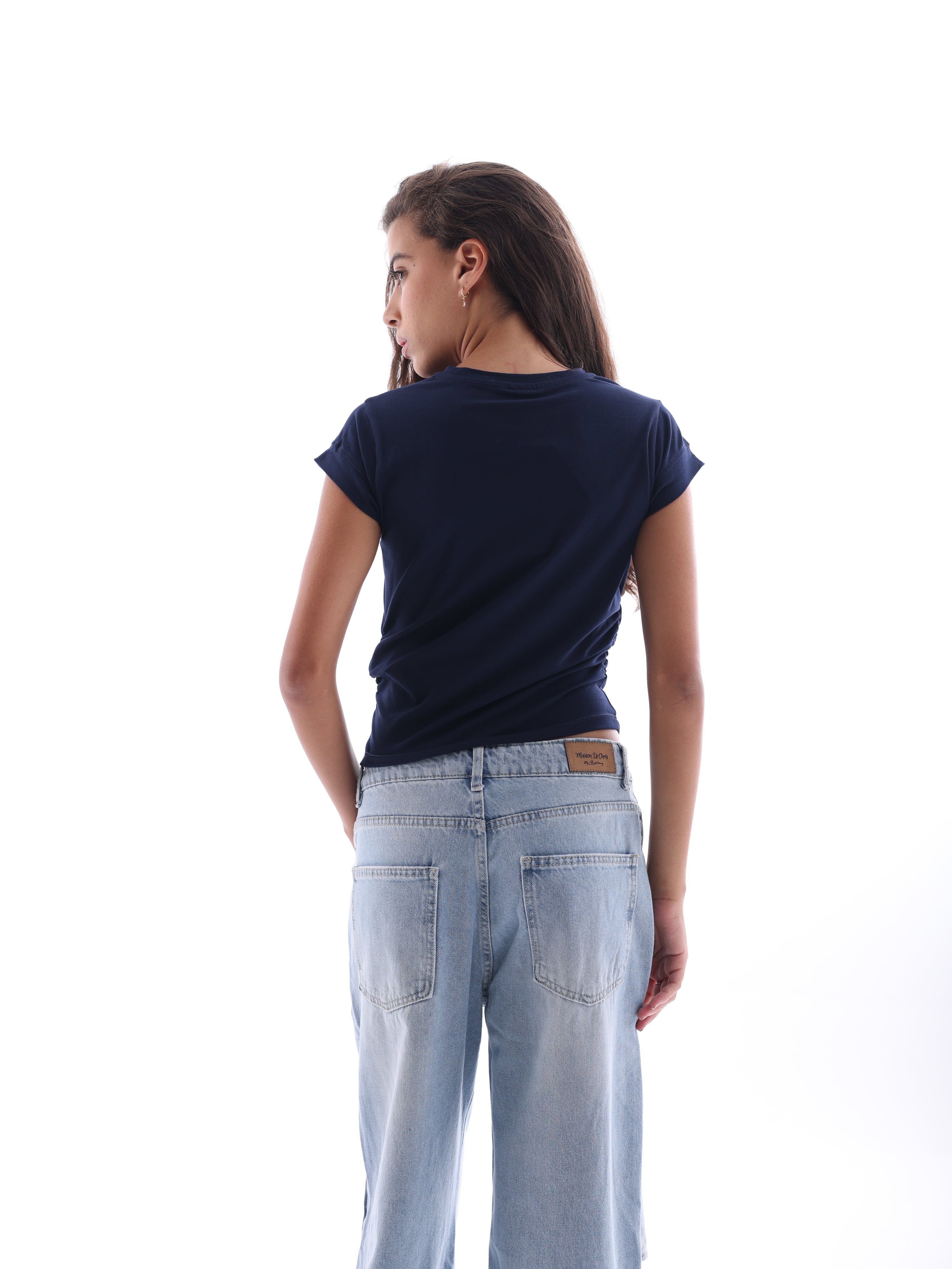 Drape Cropped T-Shirt