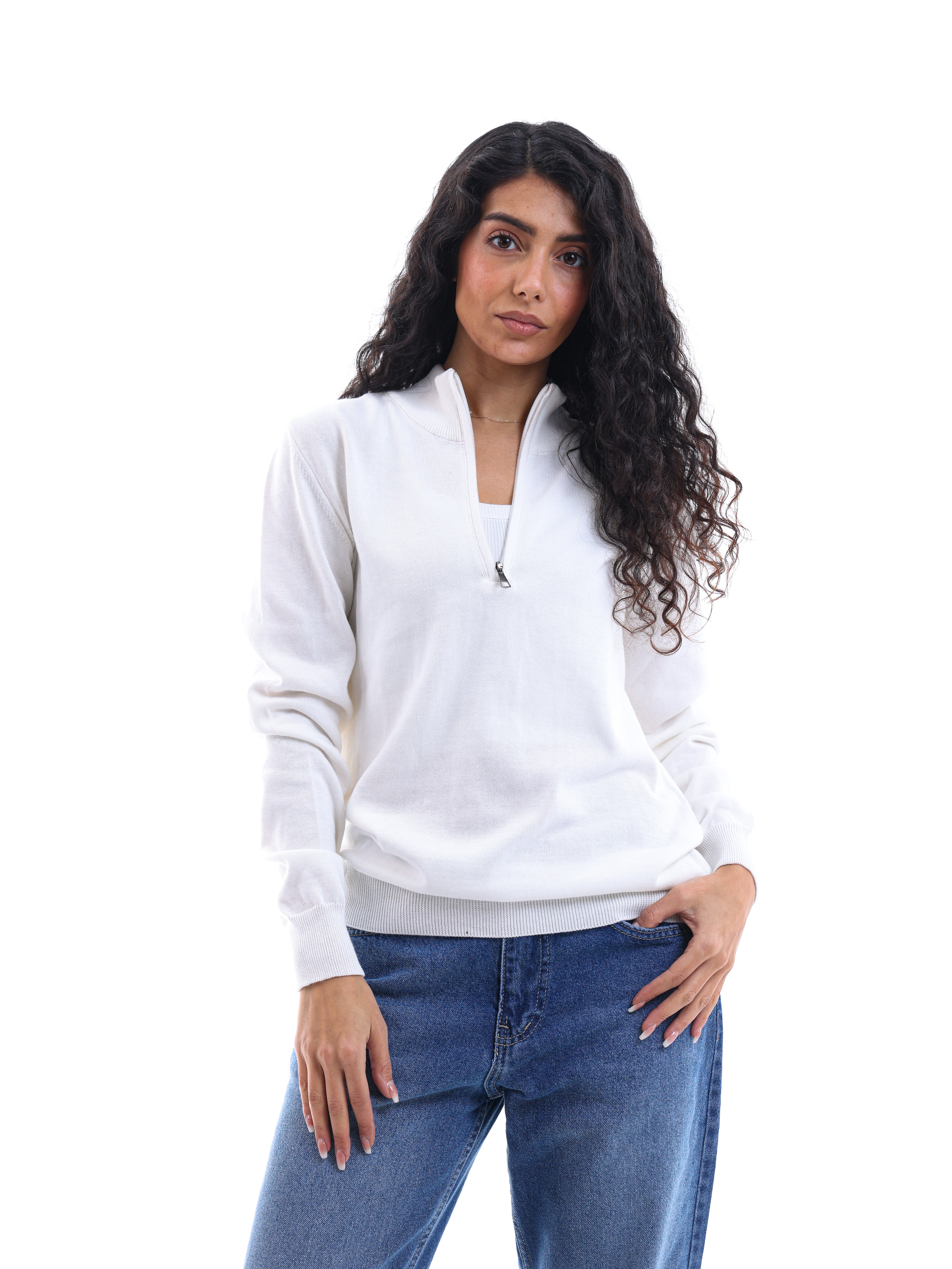 Quarter-Zip Knit Sweater