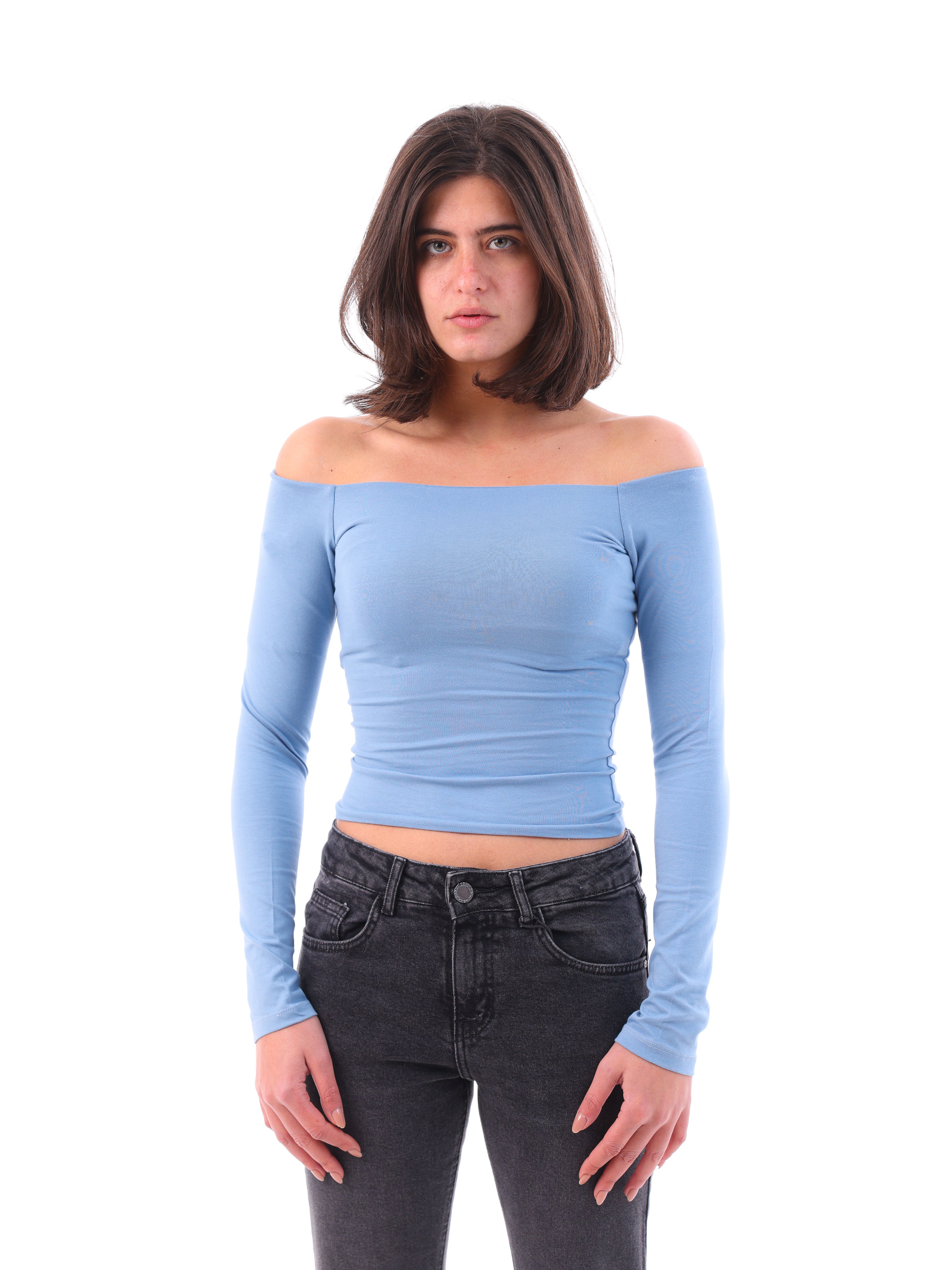 Off Shoulder Long-Sleeve Top