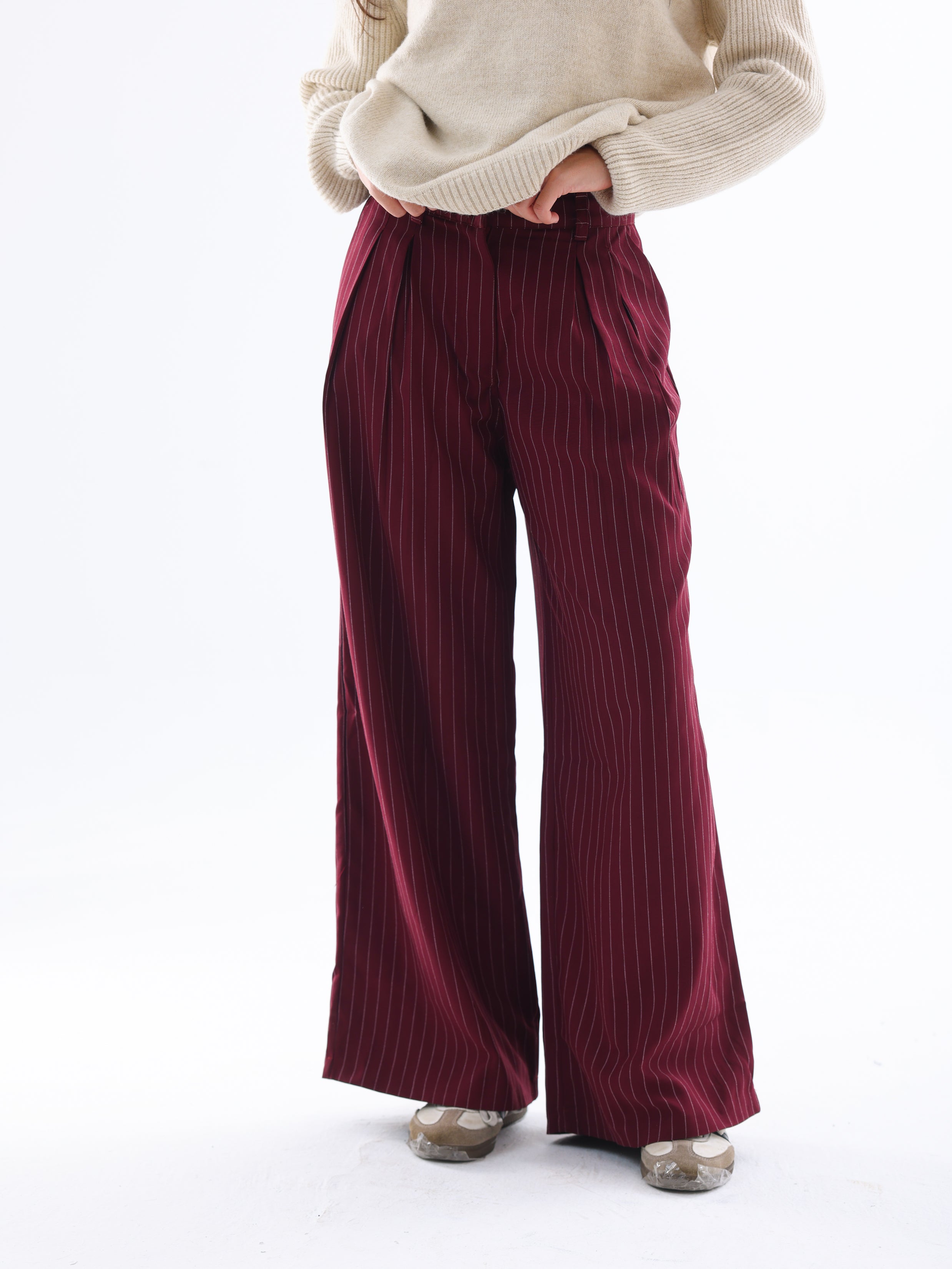Striped Tailored Pants
