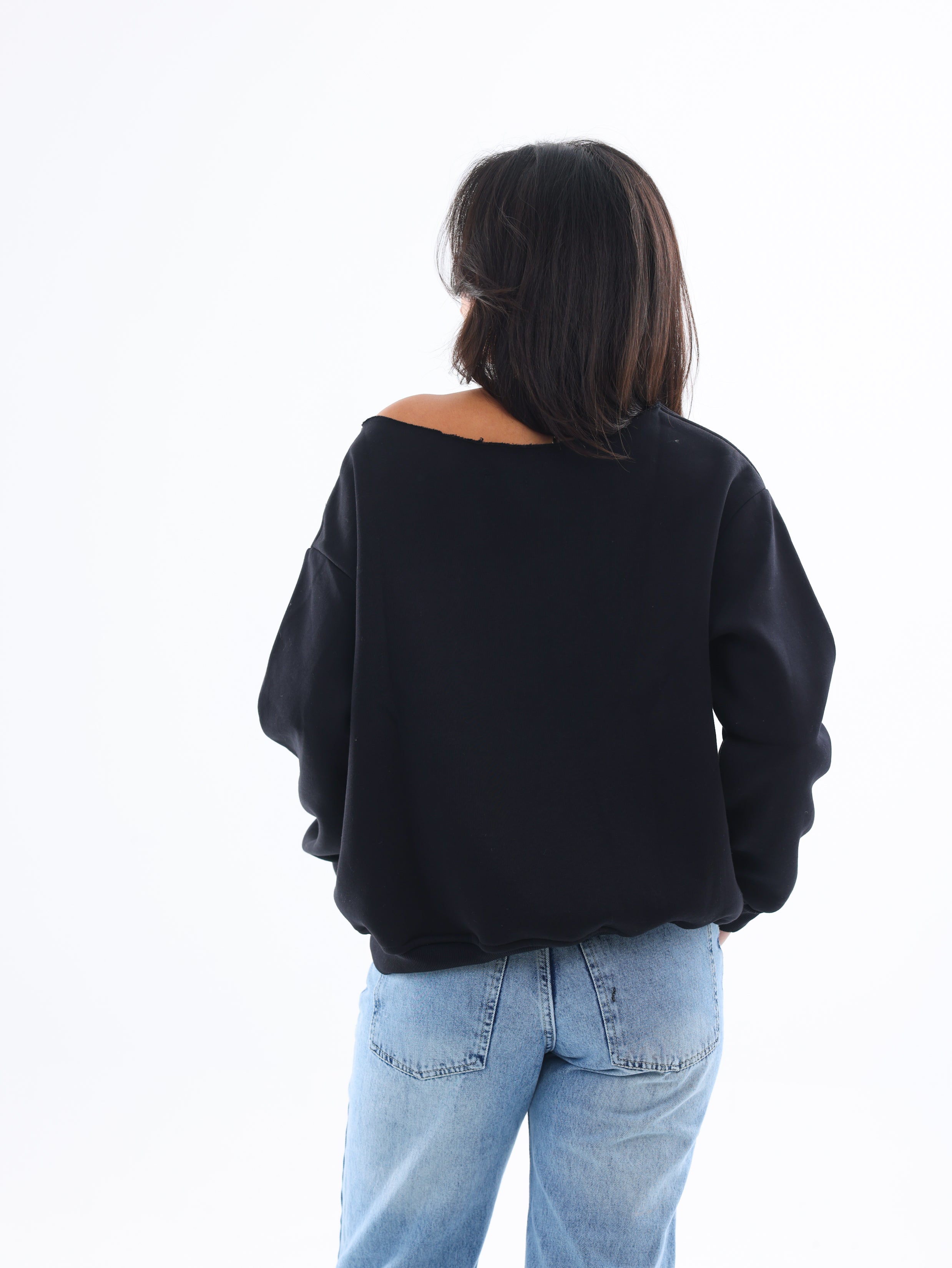 Off-Shoulder Sweatshirt