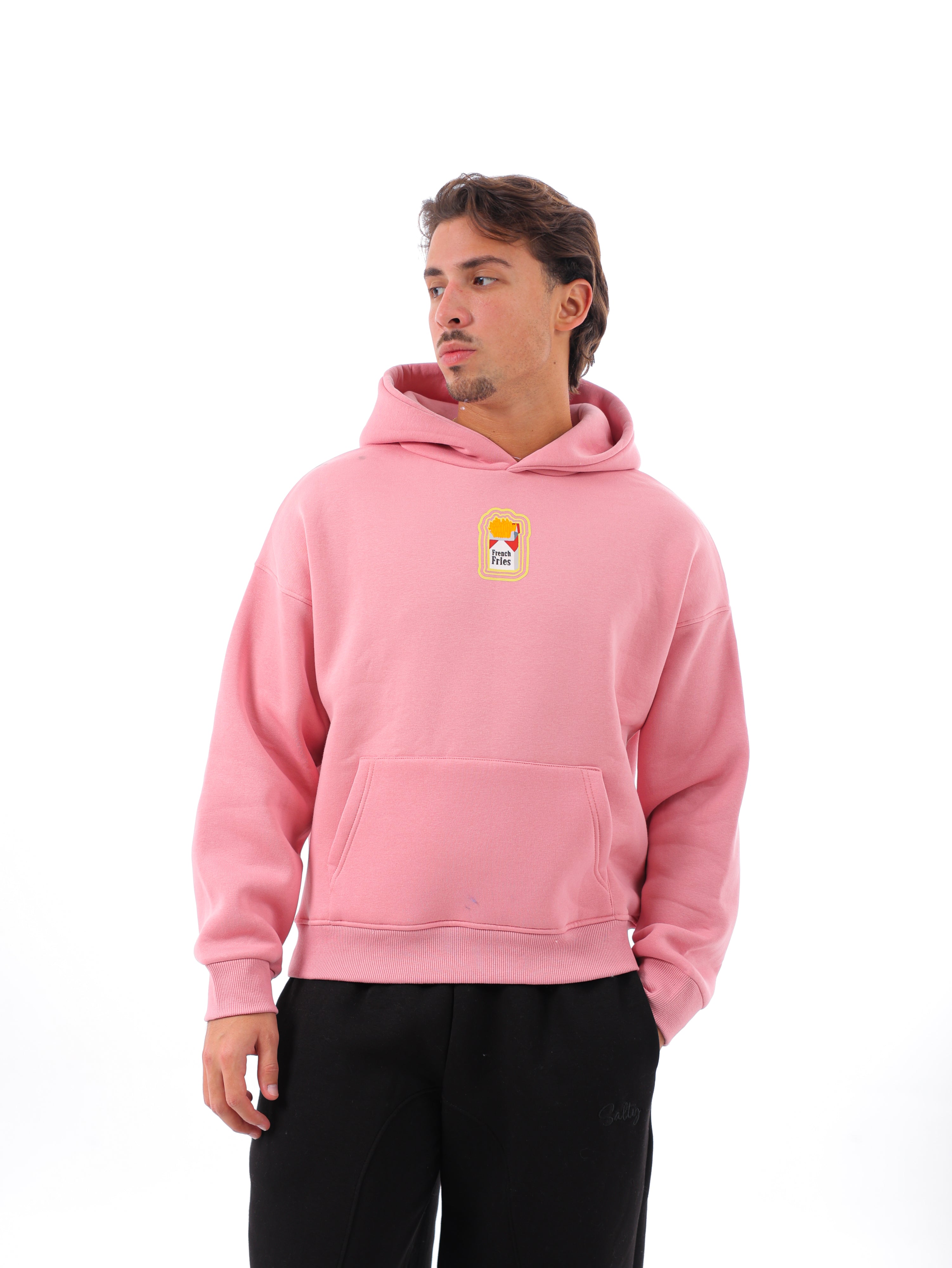 French Fries Boxy Printed Hoodie