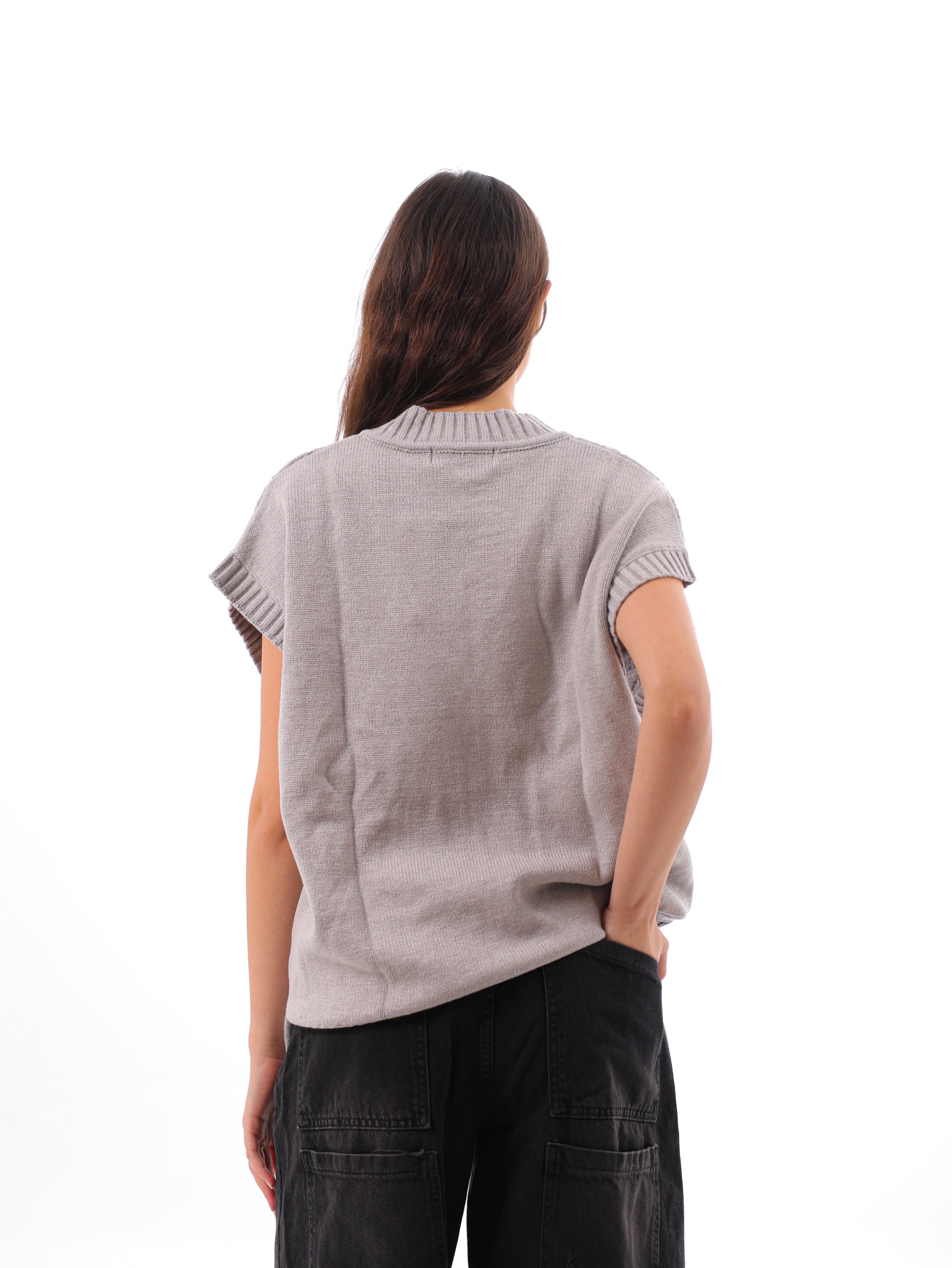 V-Neck Cable Vest