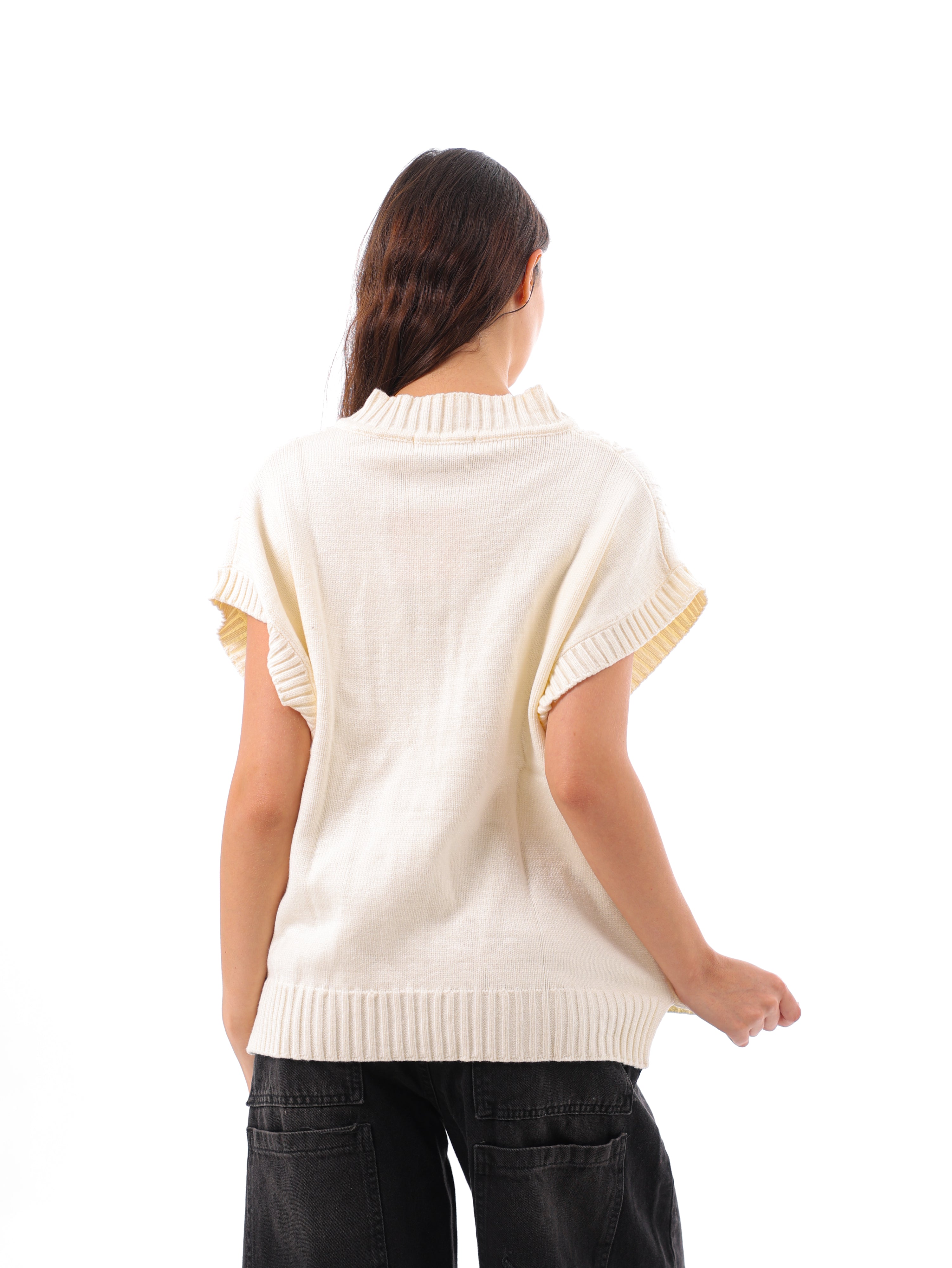 V-Neck Cable Vest