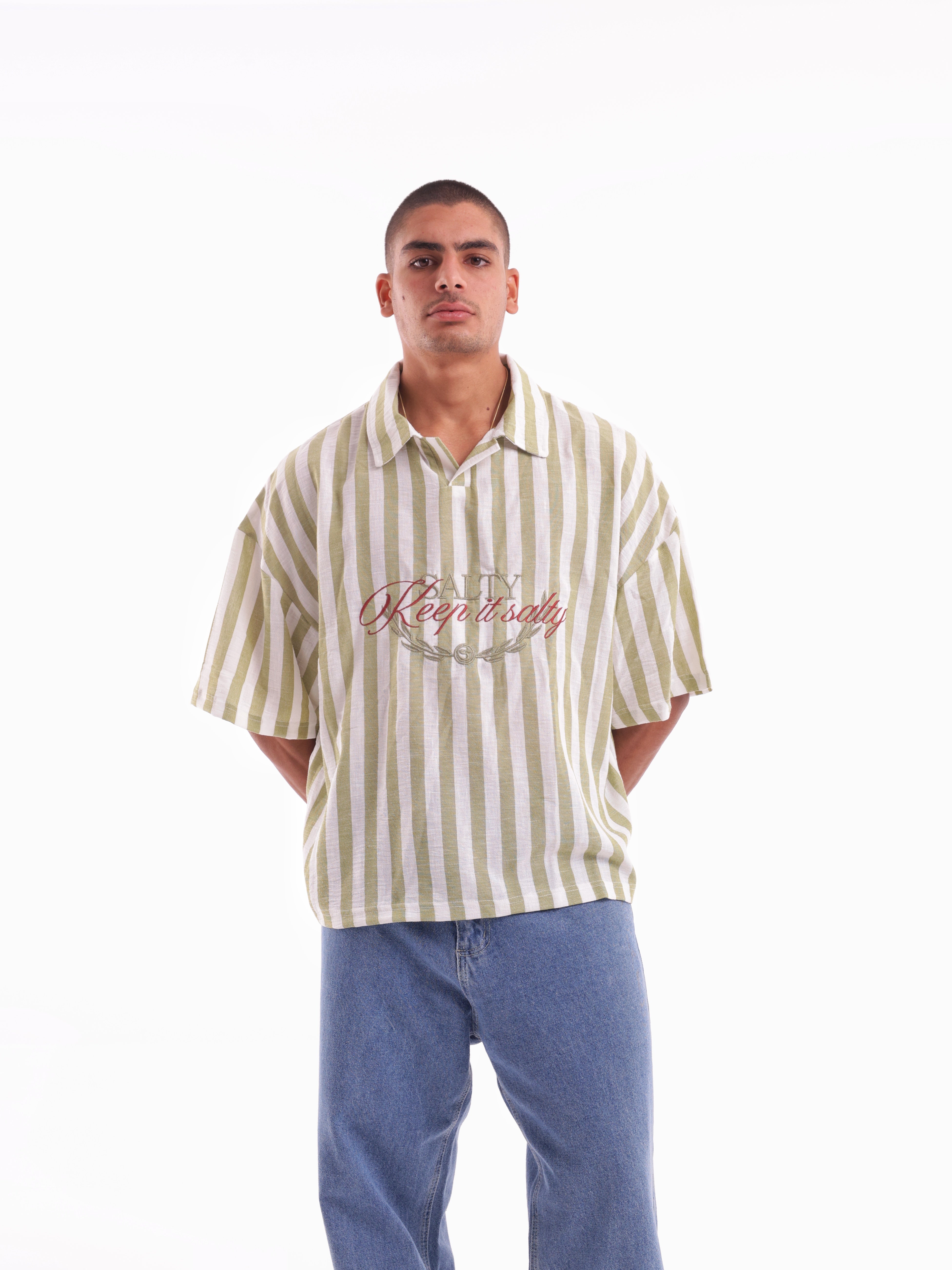 Keep It Salty Linen Polo