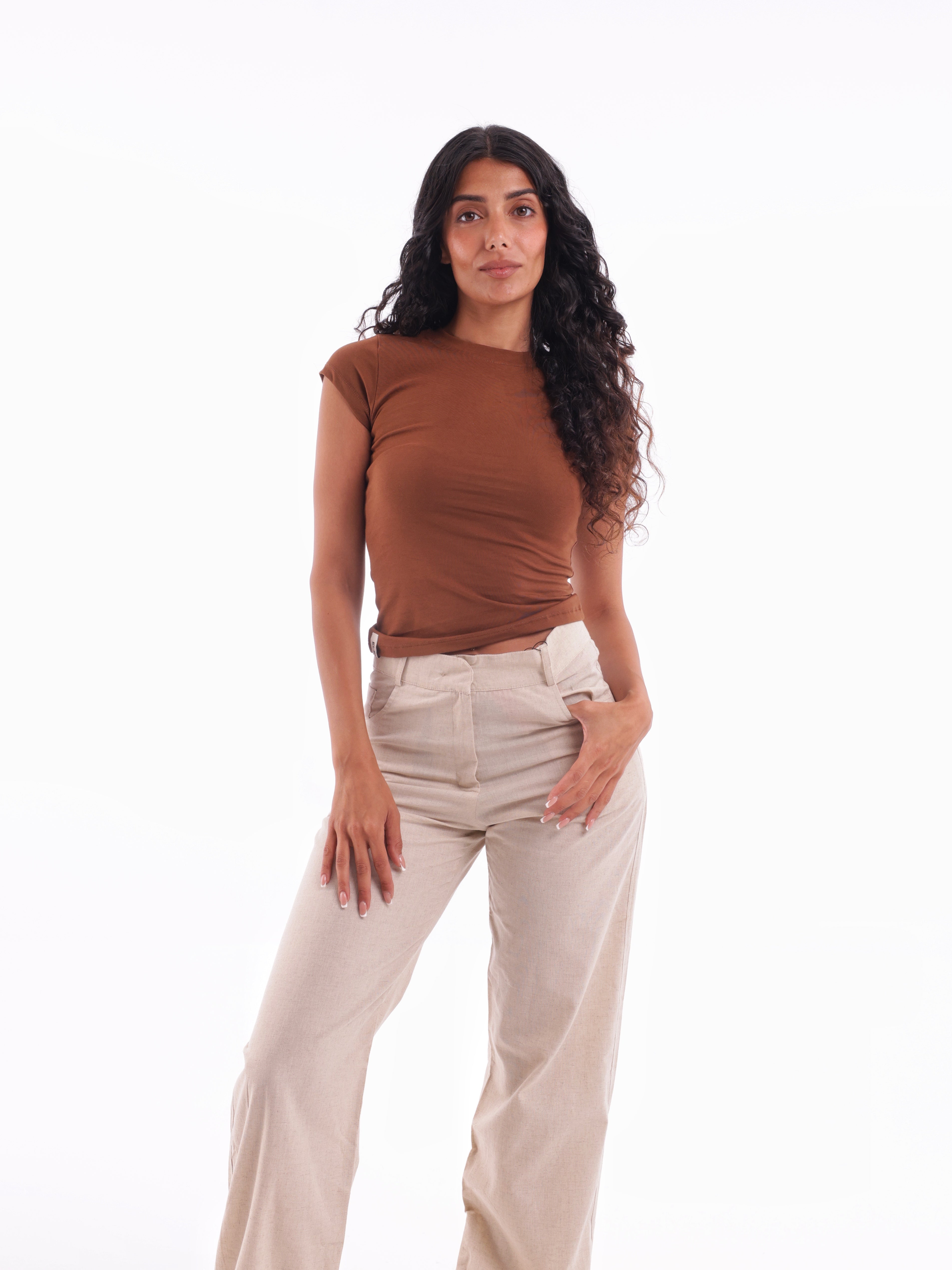 Quarter-Sleeve Top