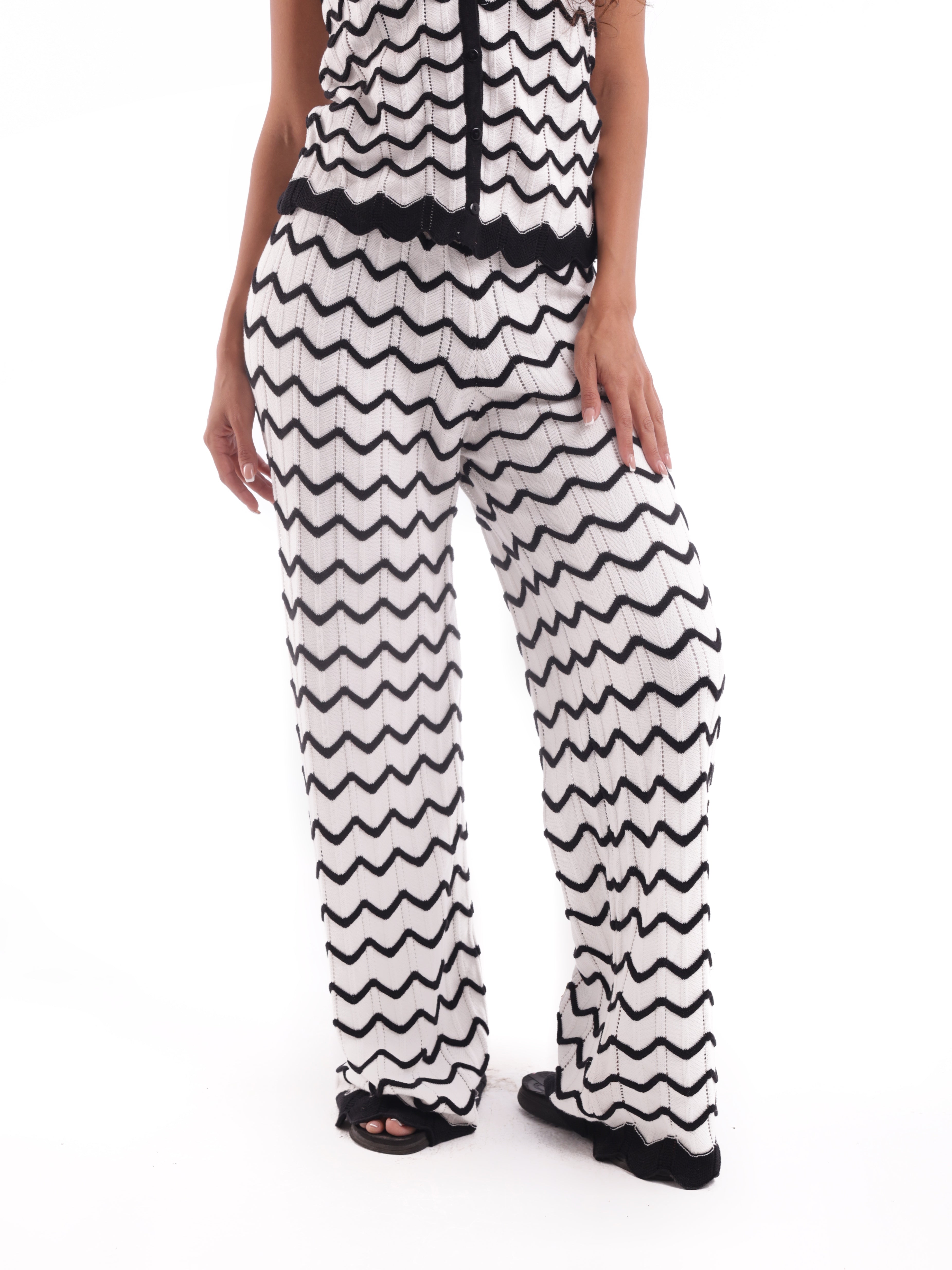 ZigZag Knit Vest Set