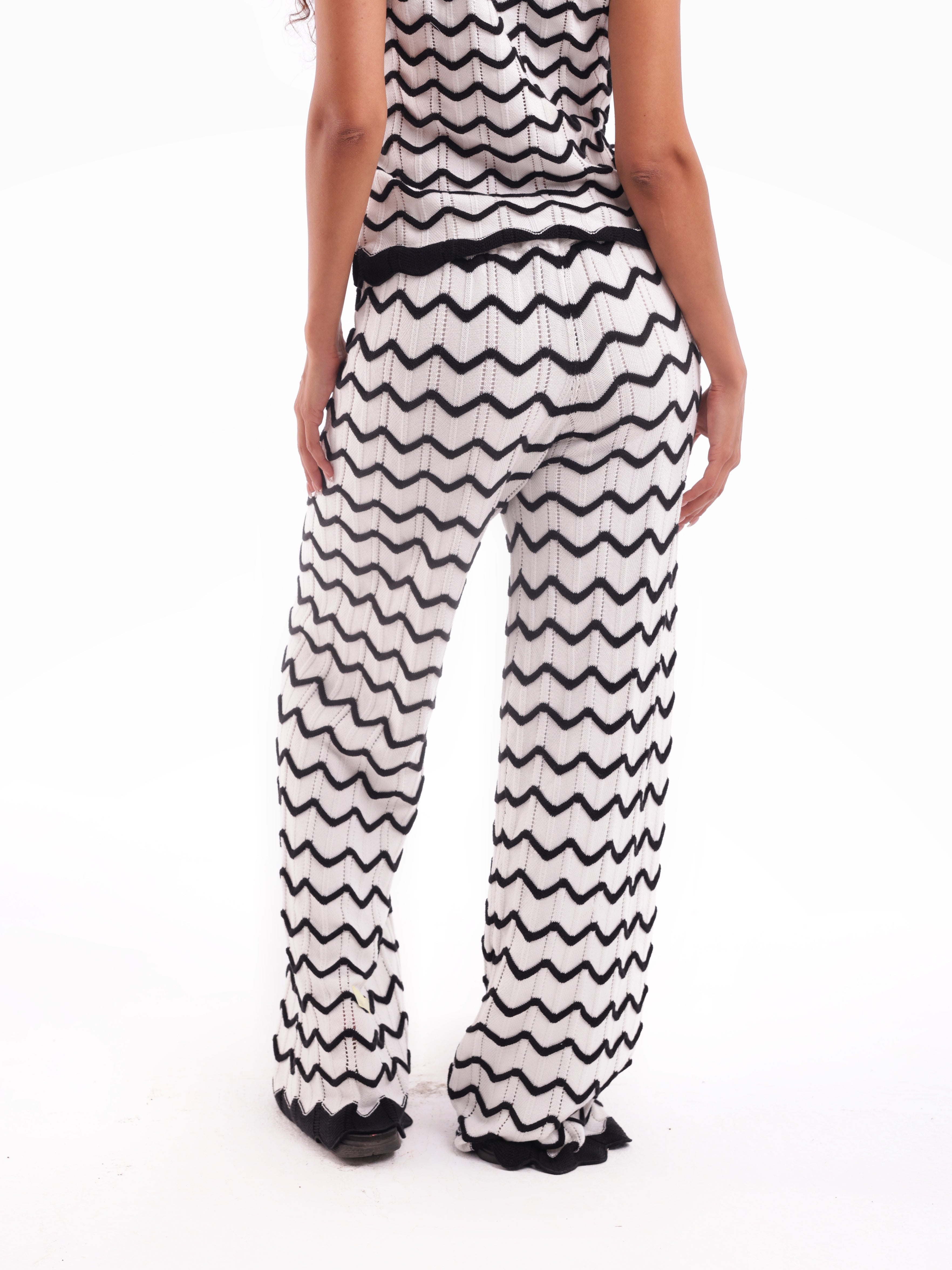 ZigZag Knit Vest Set