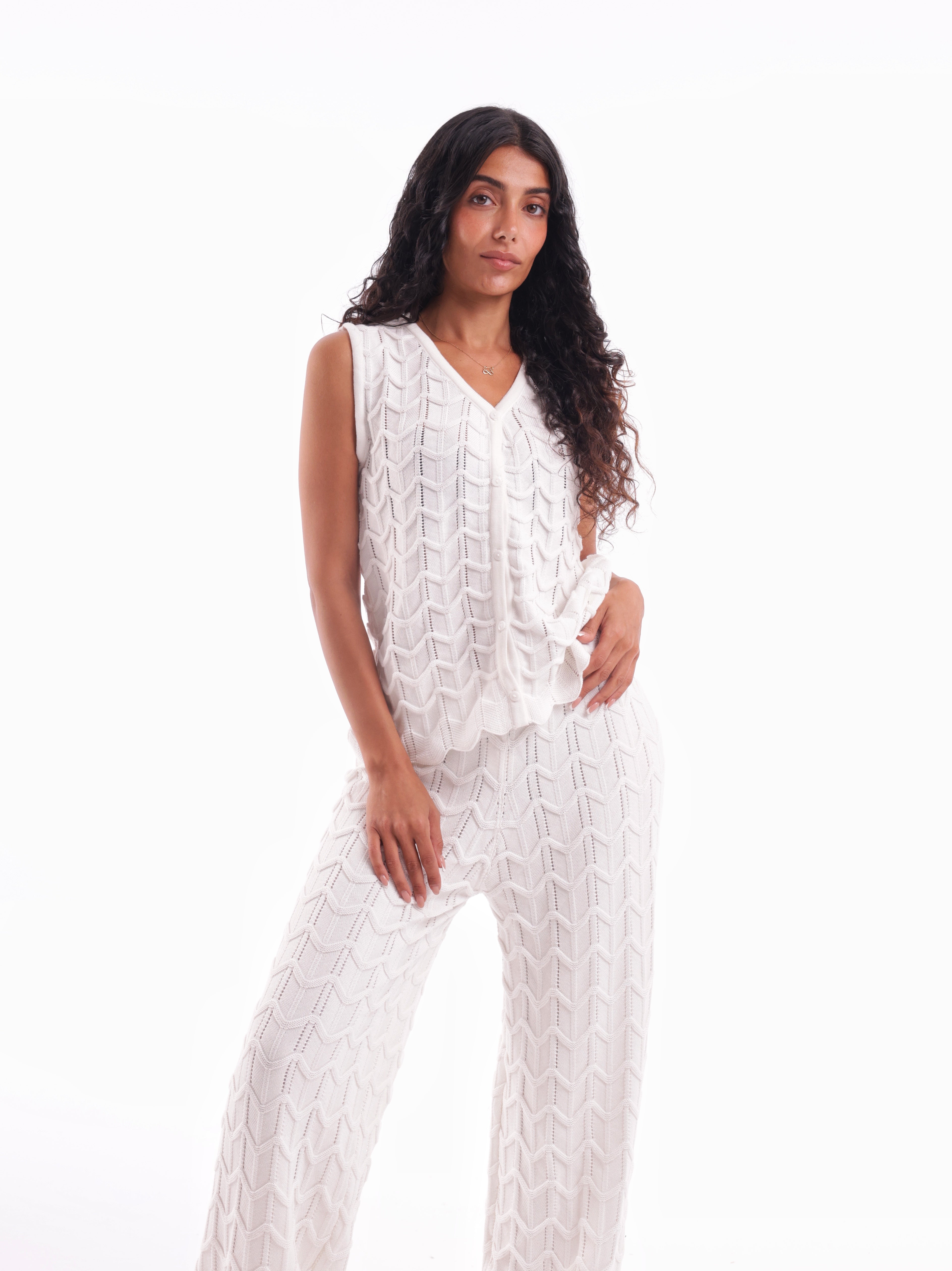 Knitted Vest Set