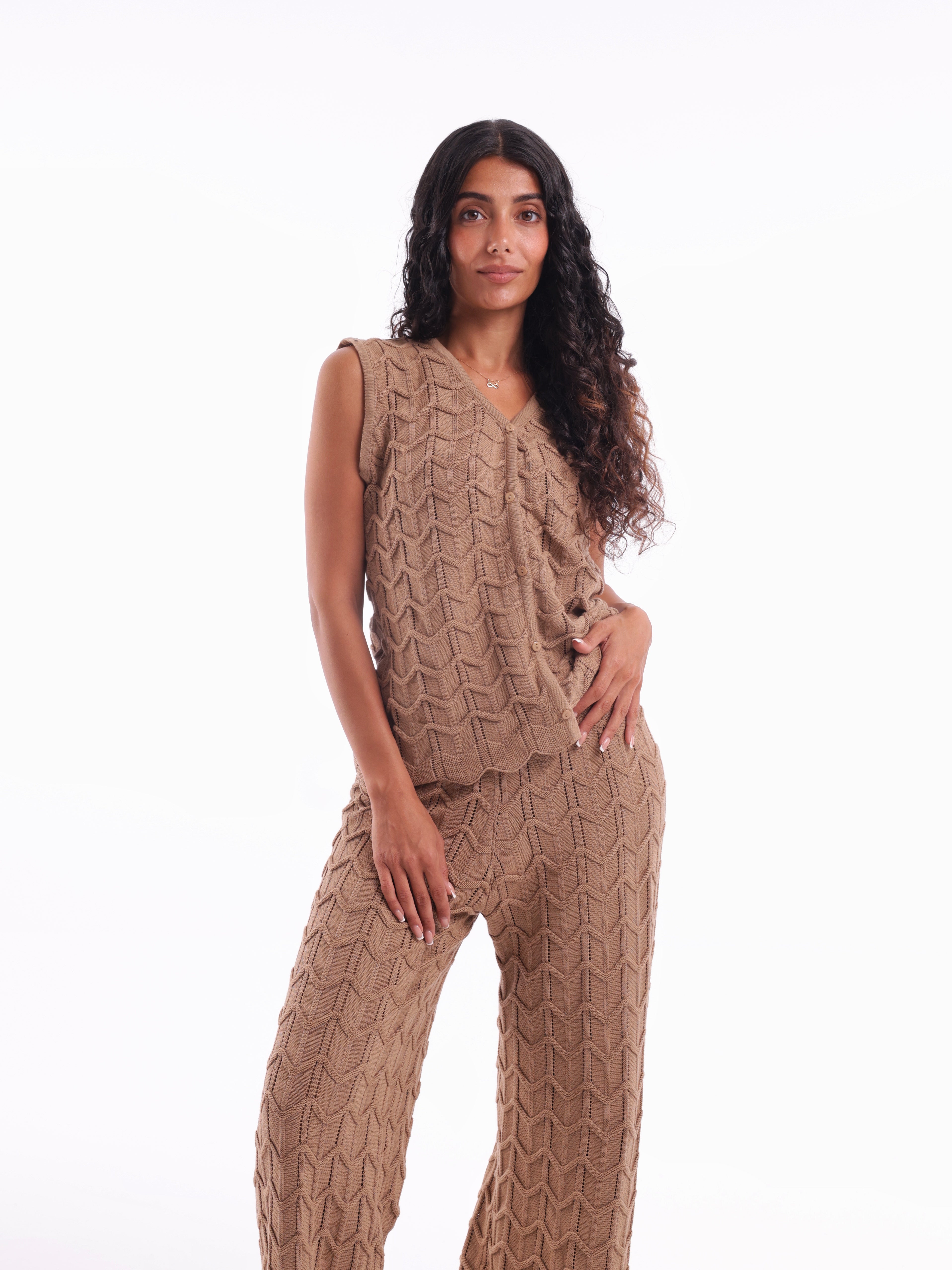 Knitted Vest Set