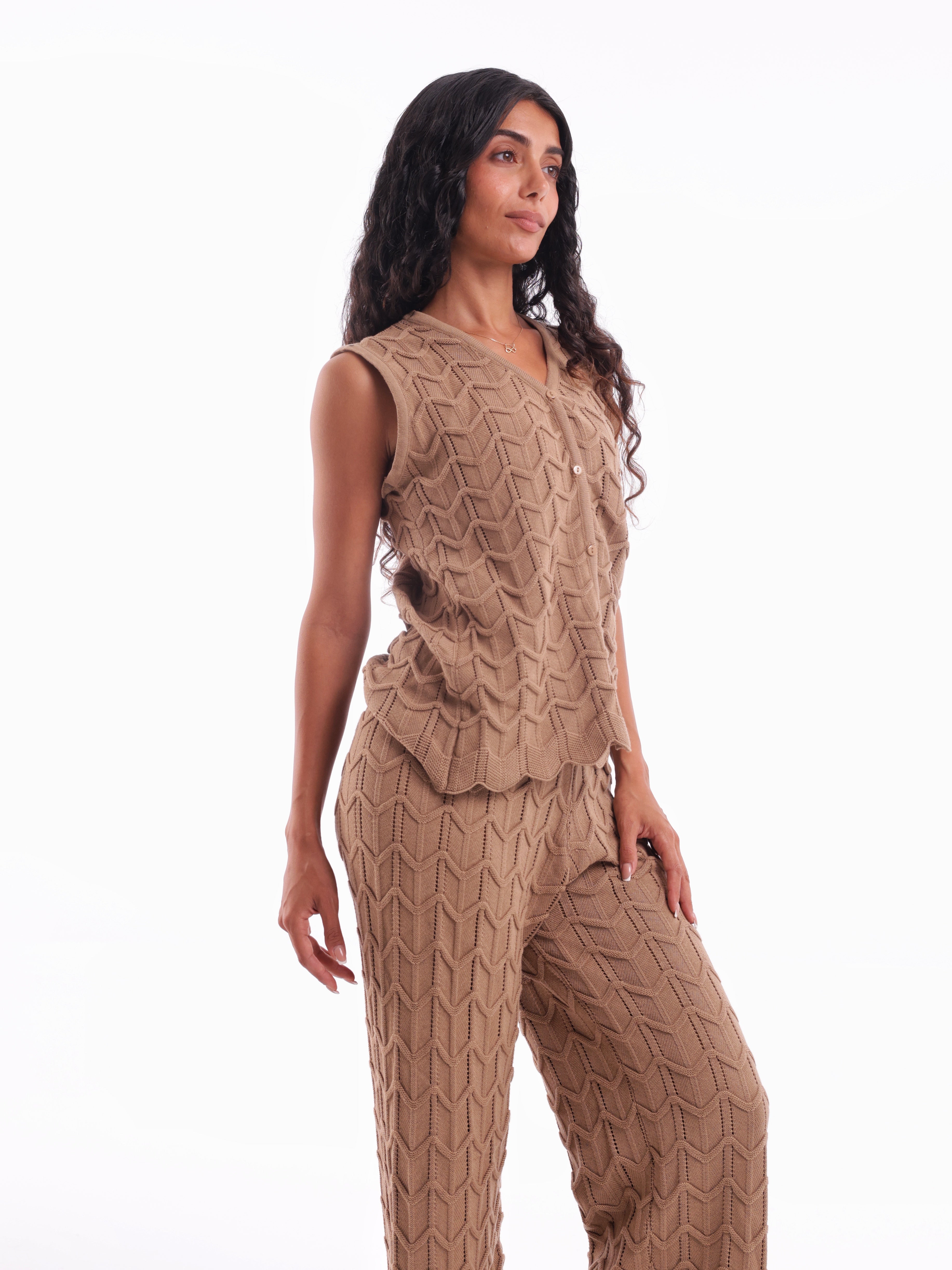 Knitted Vest Set