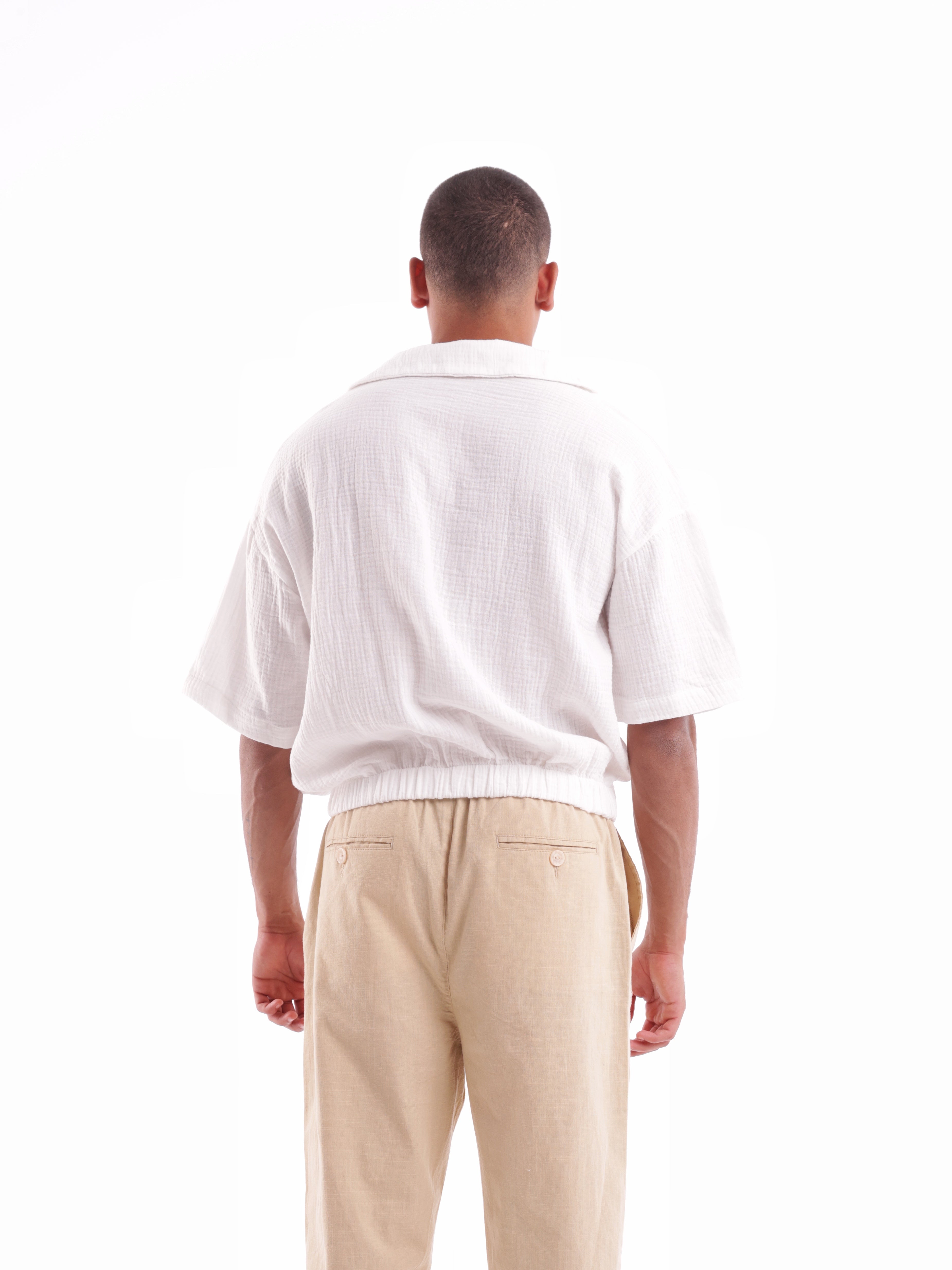 Crinkle Polo Shirt