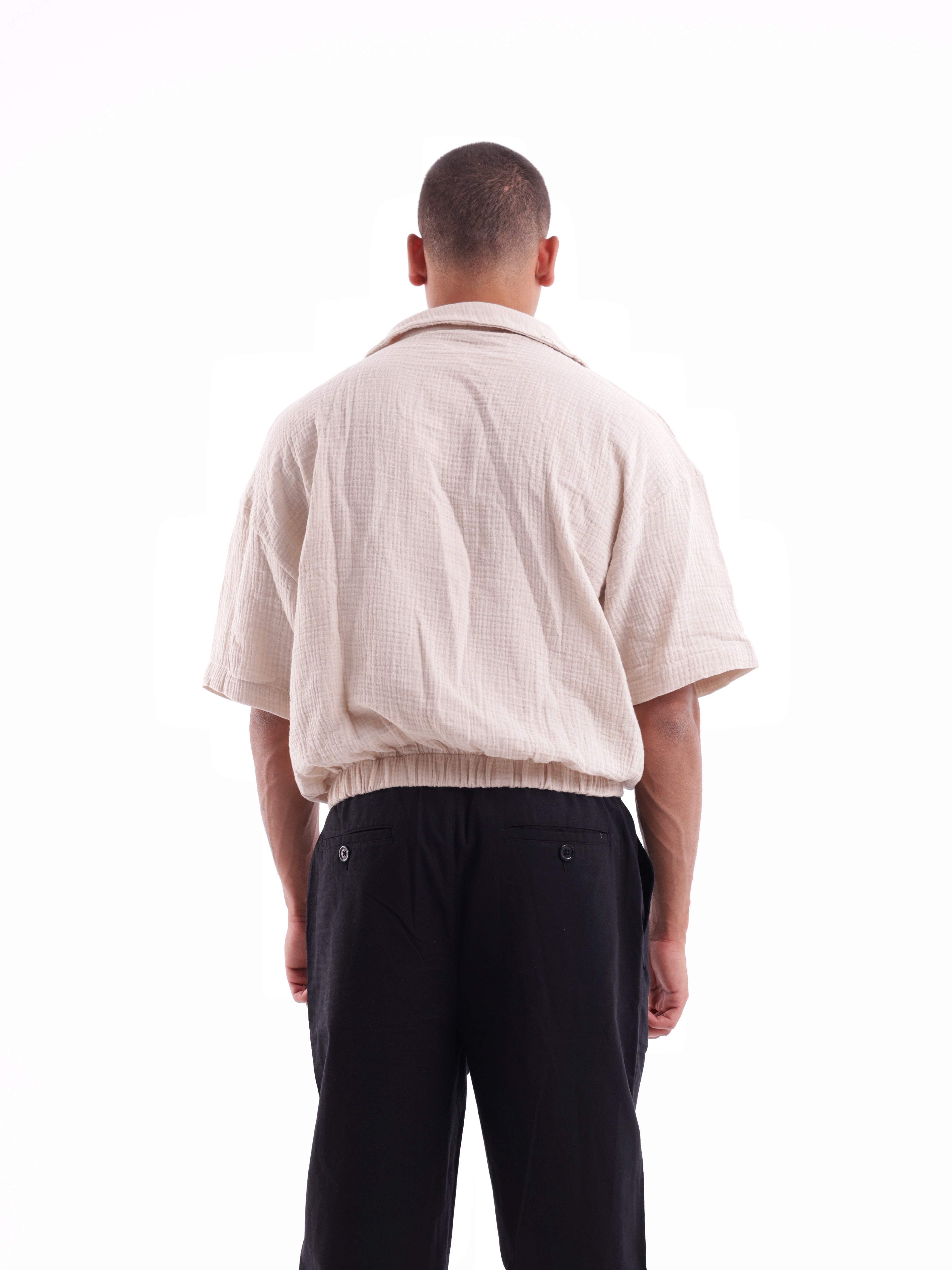 Crinkle Polo Shirt