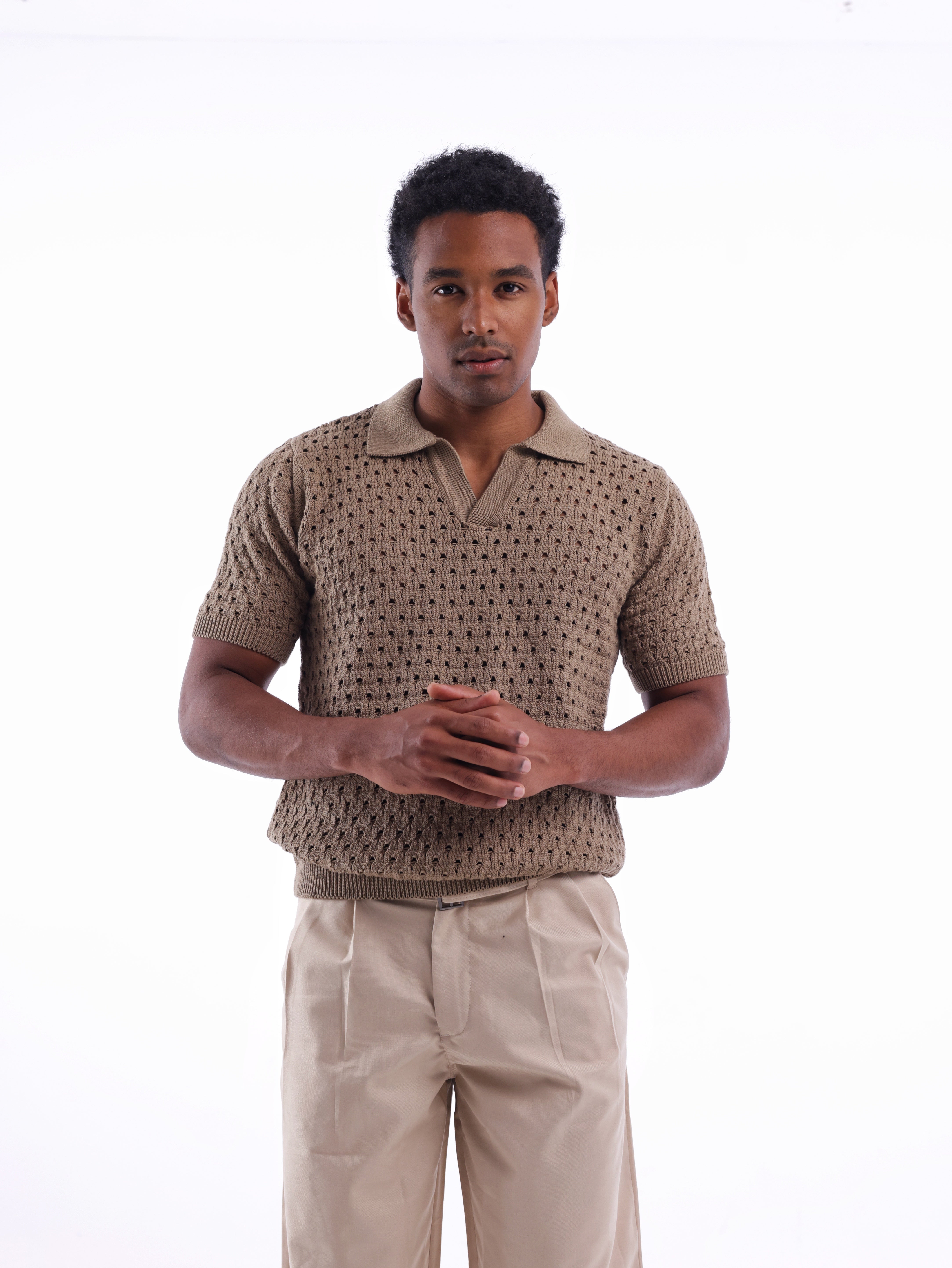 Mesh Knit Polo