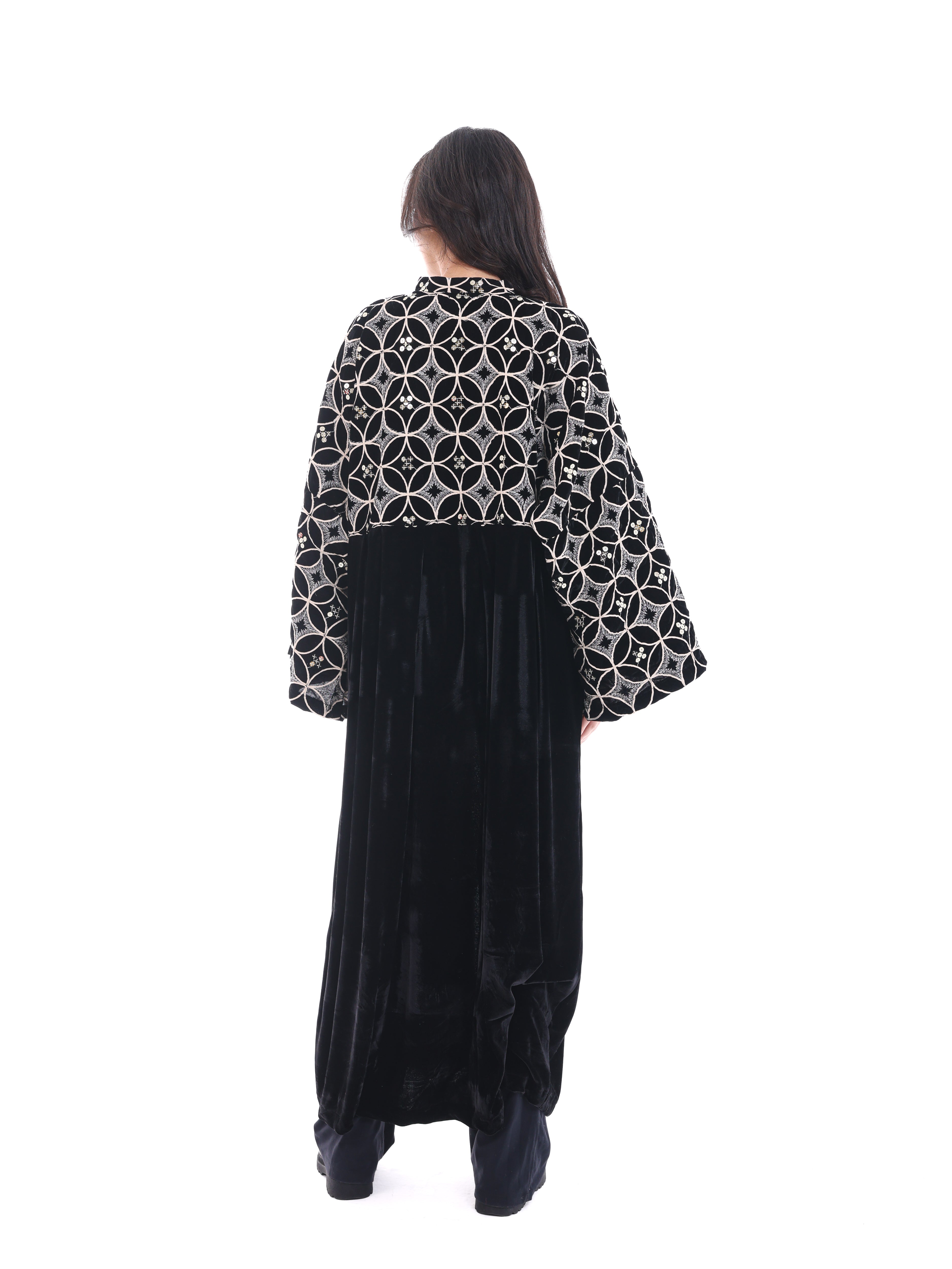 The Embellished Embroidered Velvet Kaftan