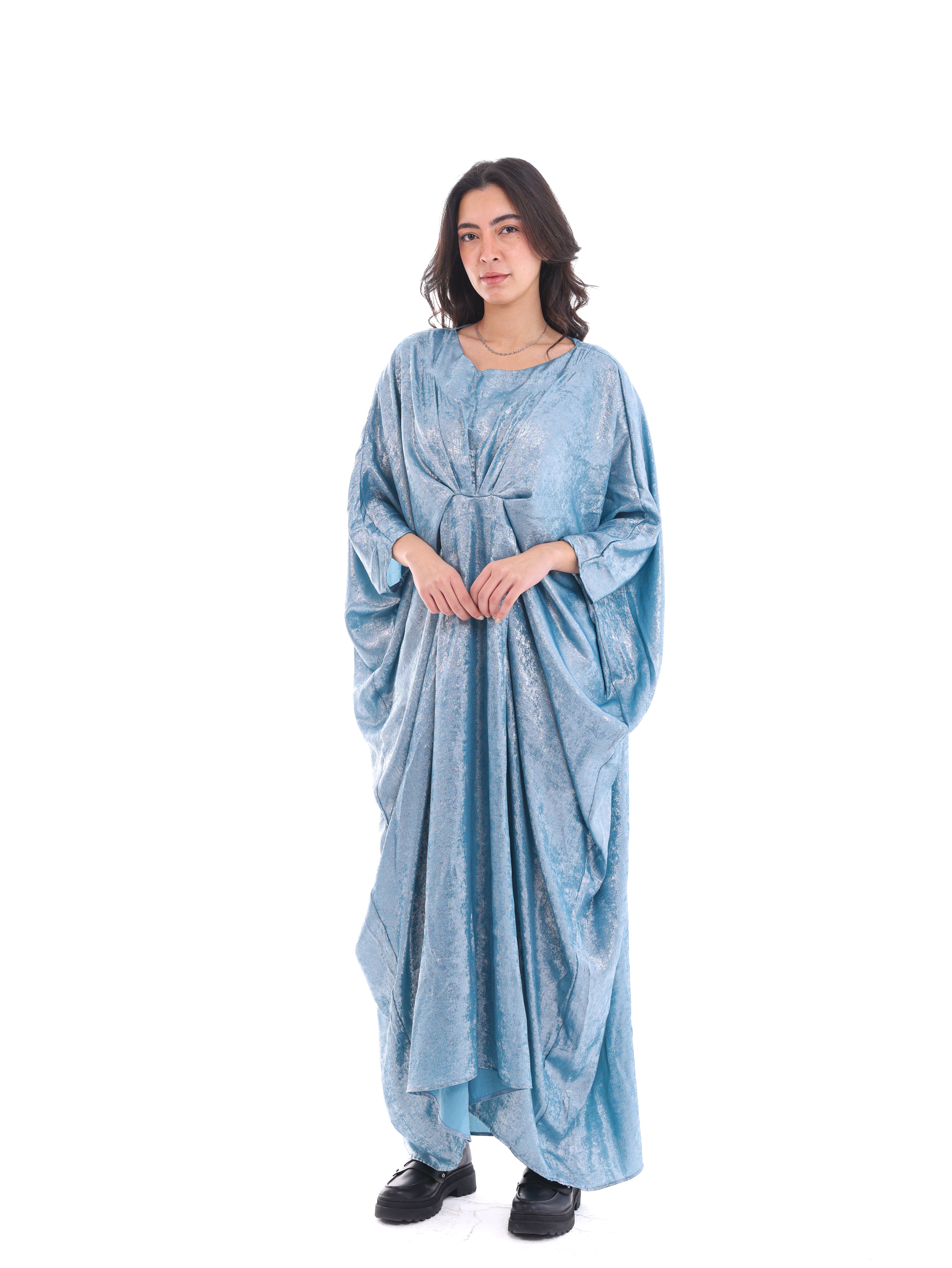 Sky Shine Metallic Kaftan