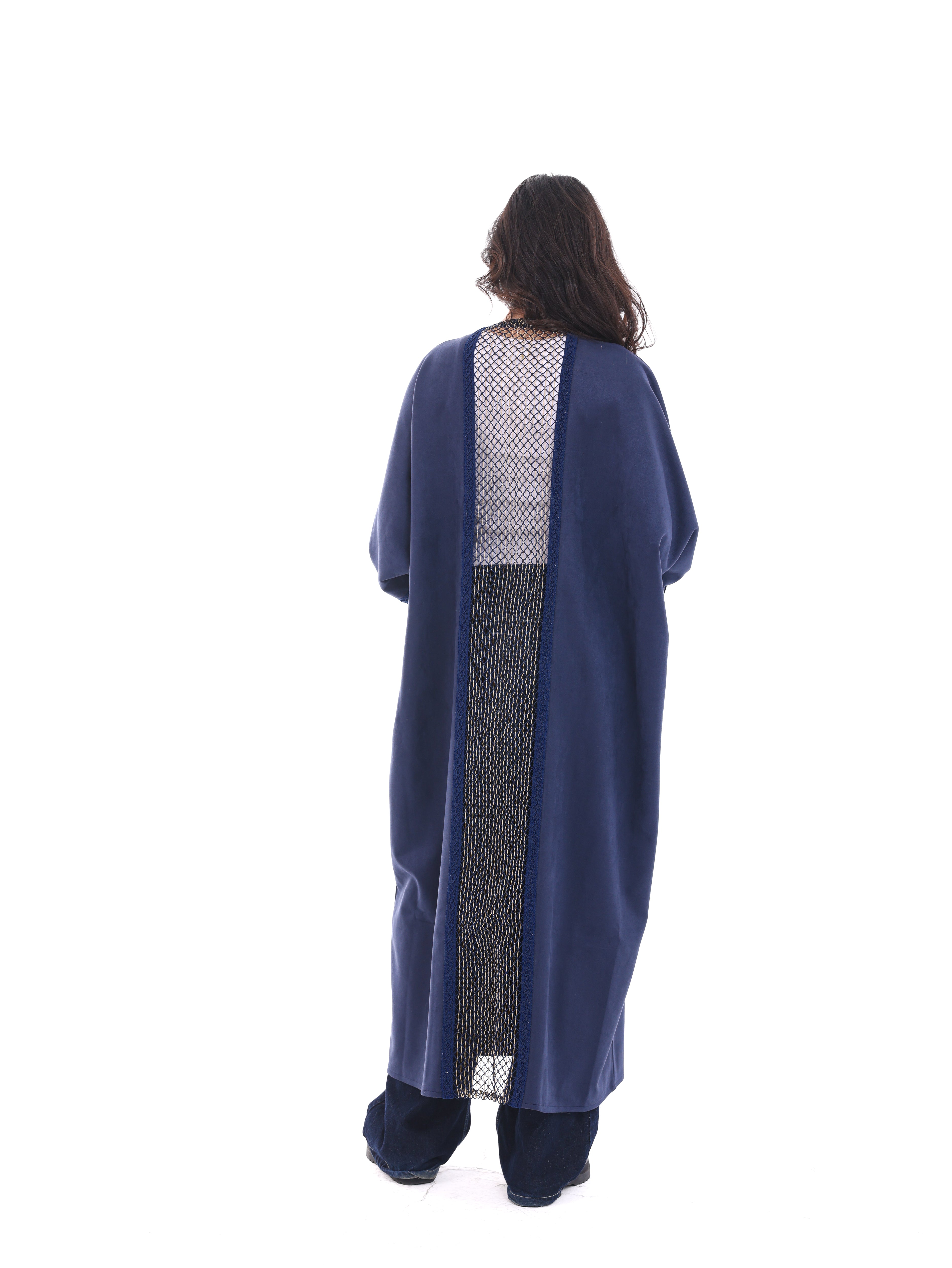Suede Mesh Kaftan