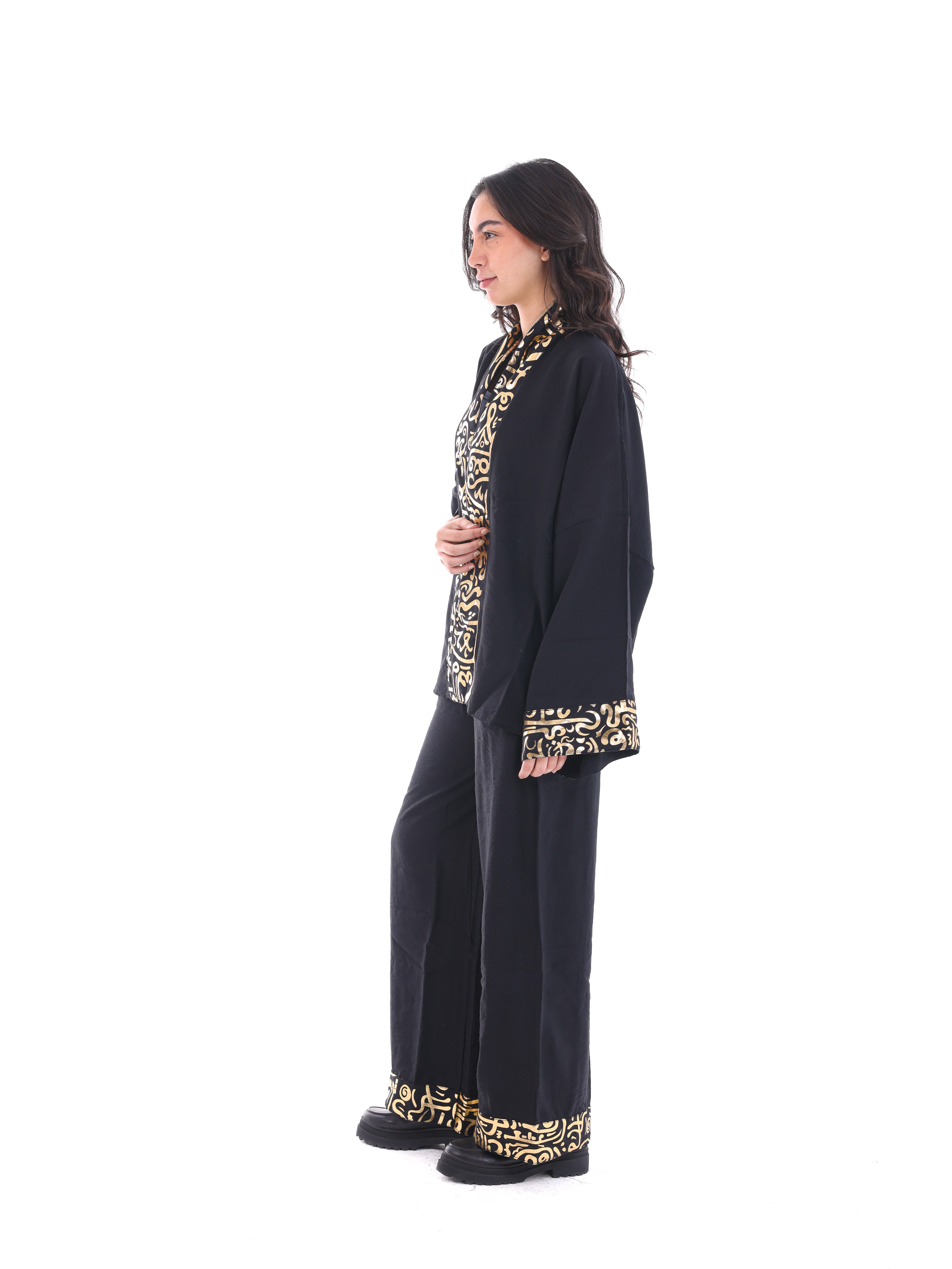 Golden Glow Kaftan Set