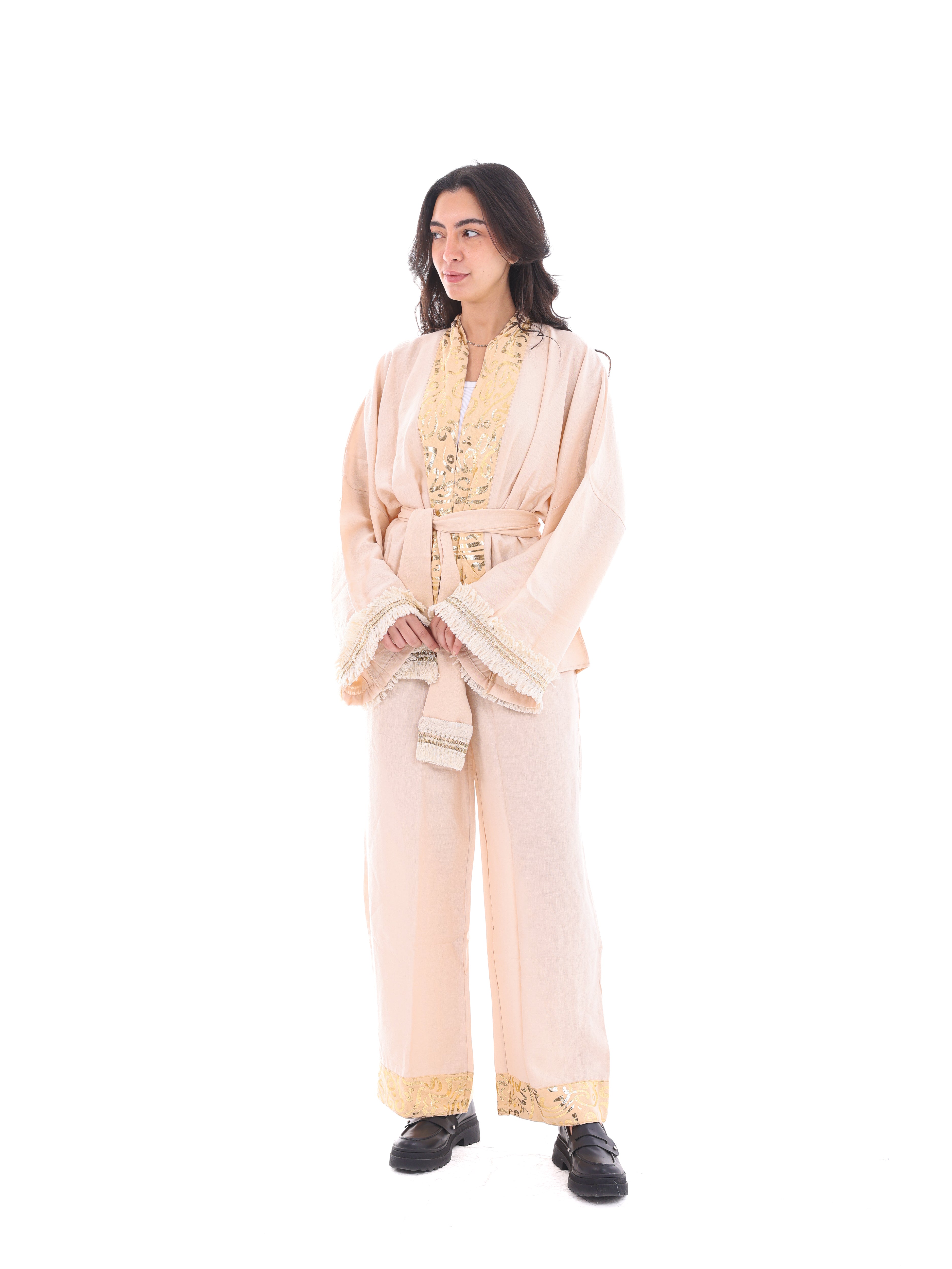 Golden Glow Kaftan Set