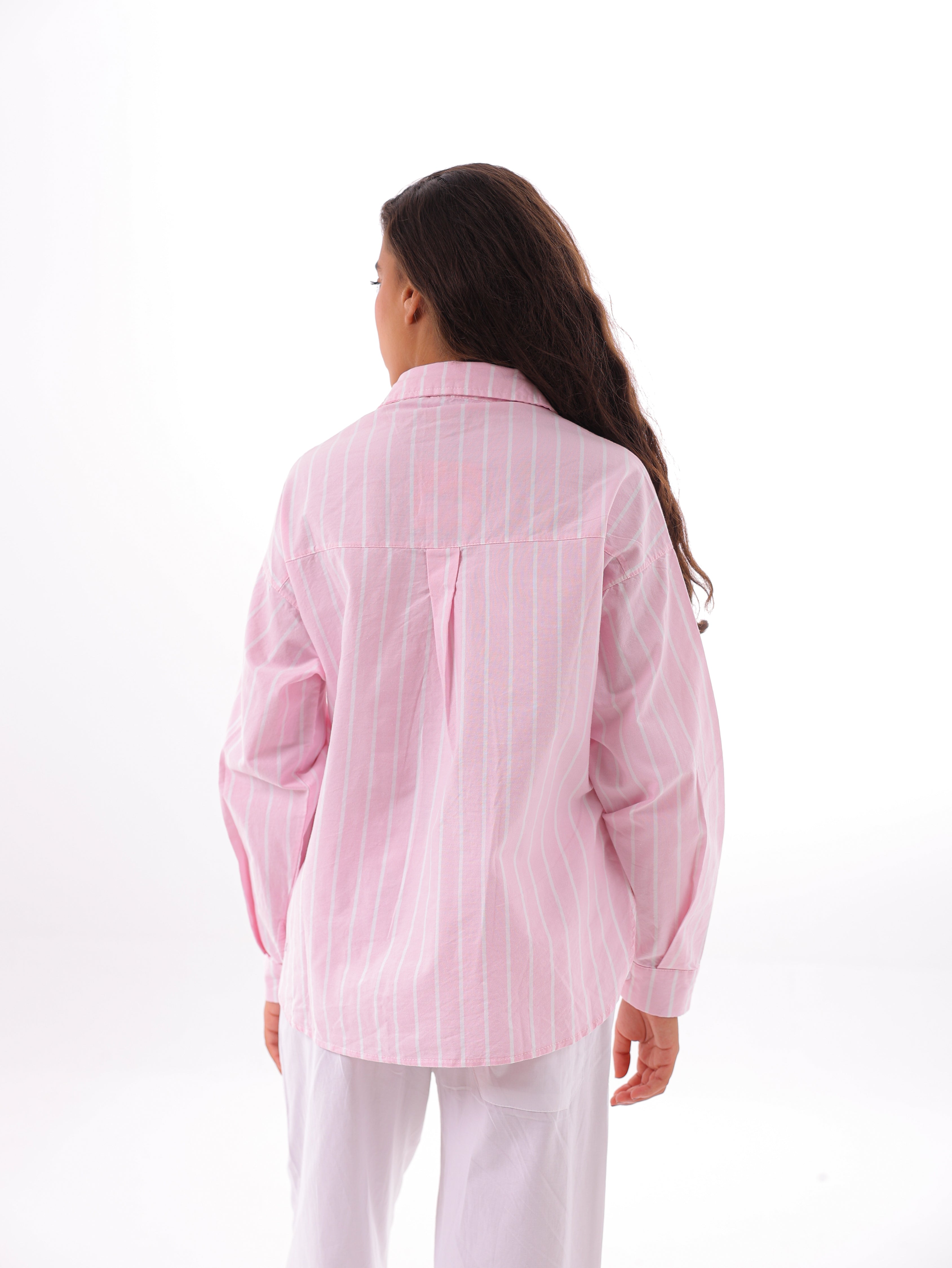 Striped Oxford Basic Blouse