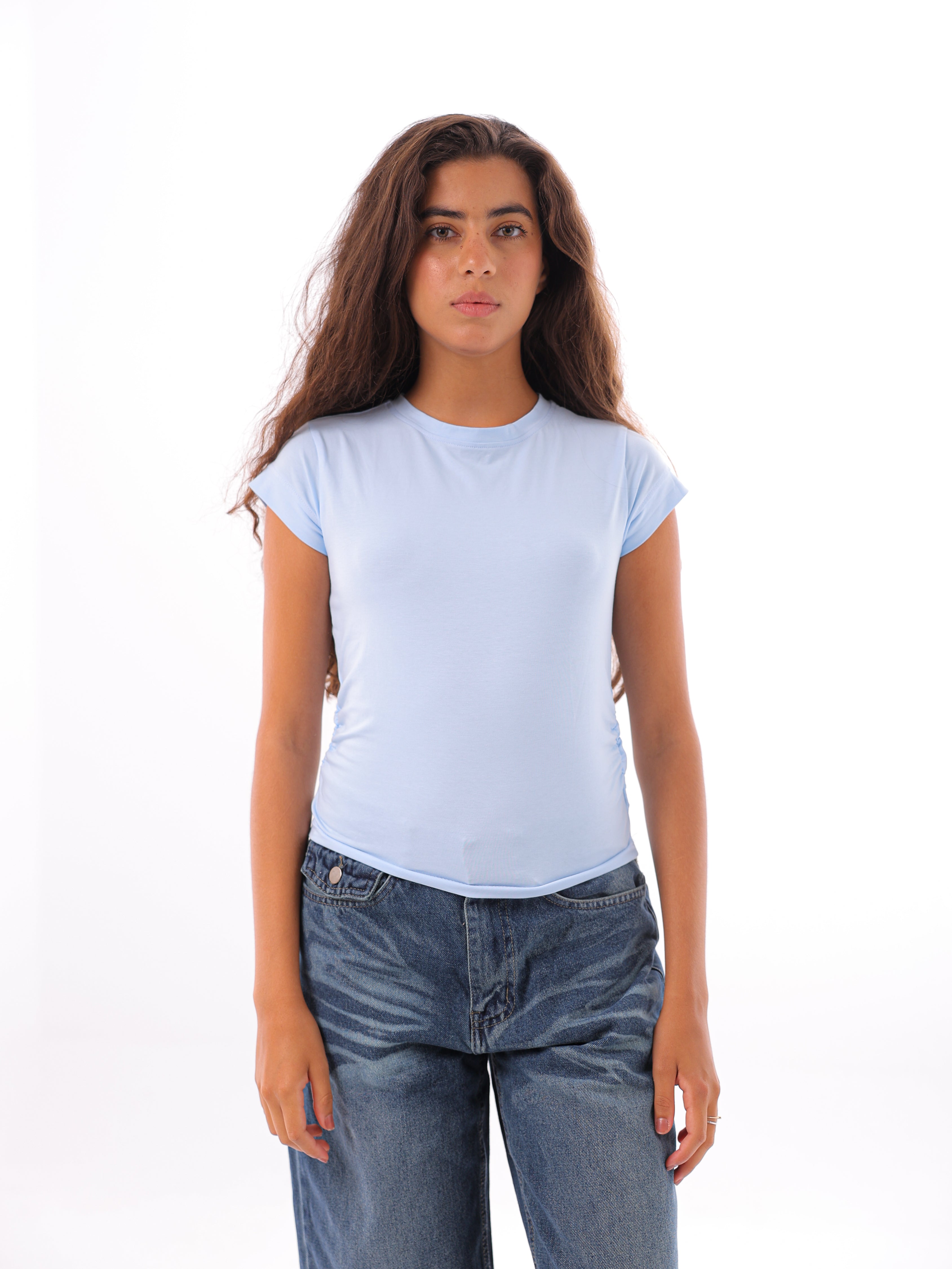 Drape Cropped T-Shirt