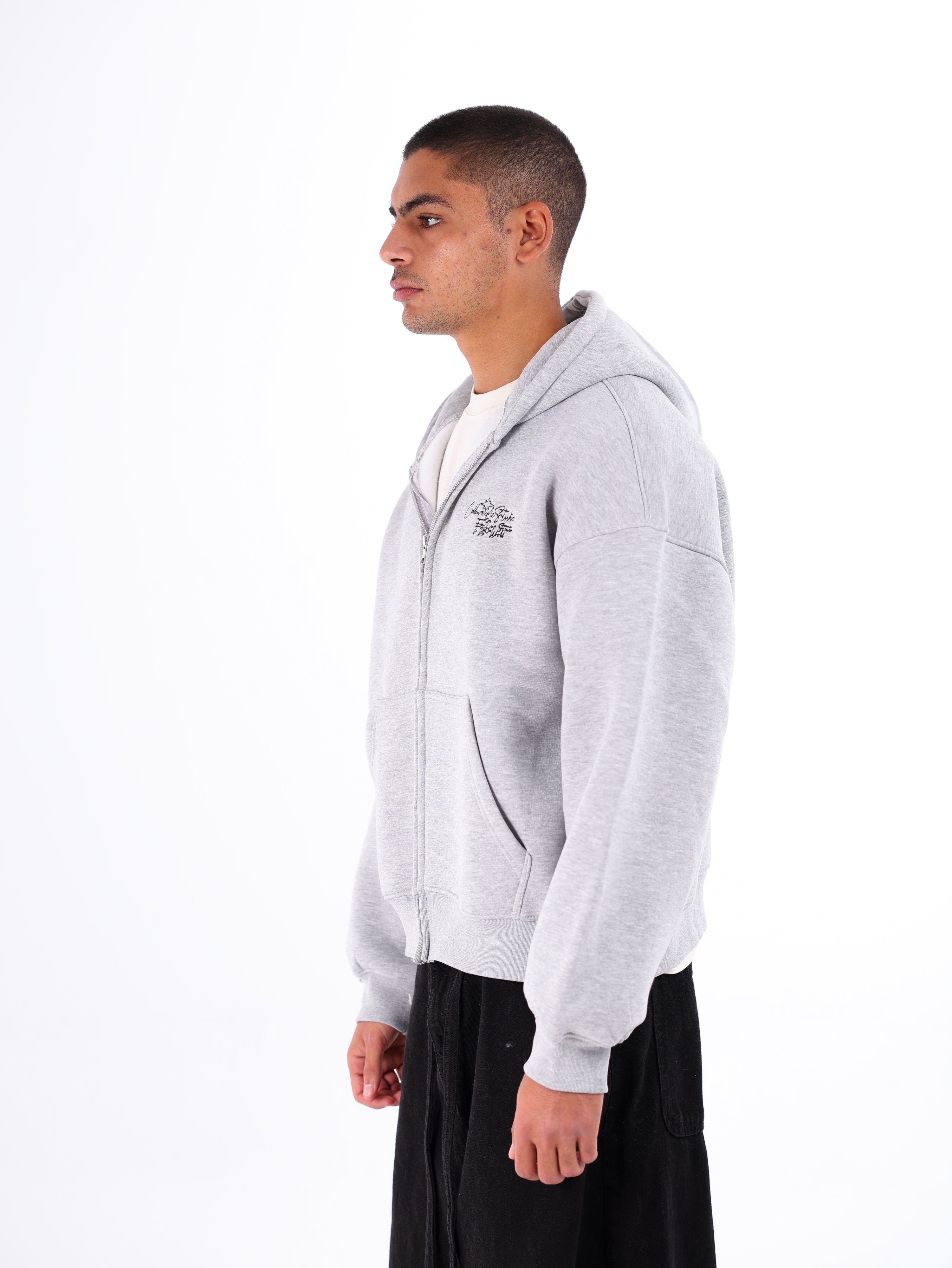 Basic Zip-Up Sweatshirt