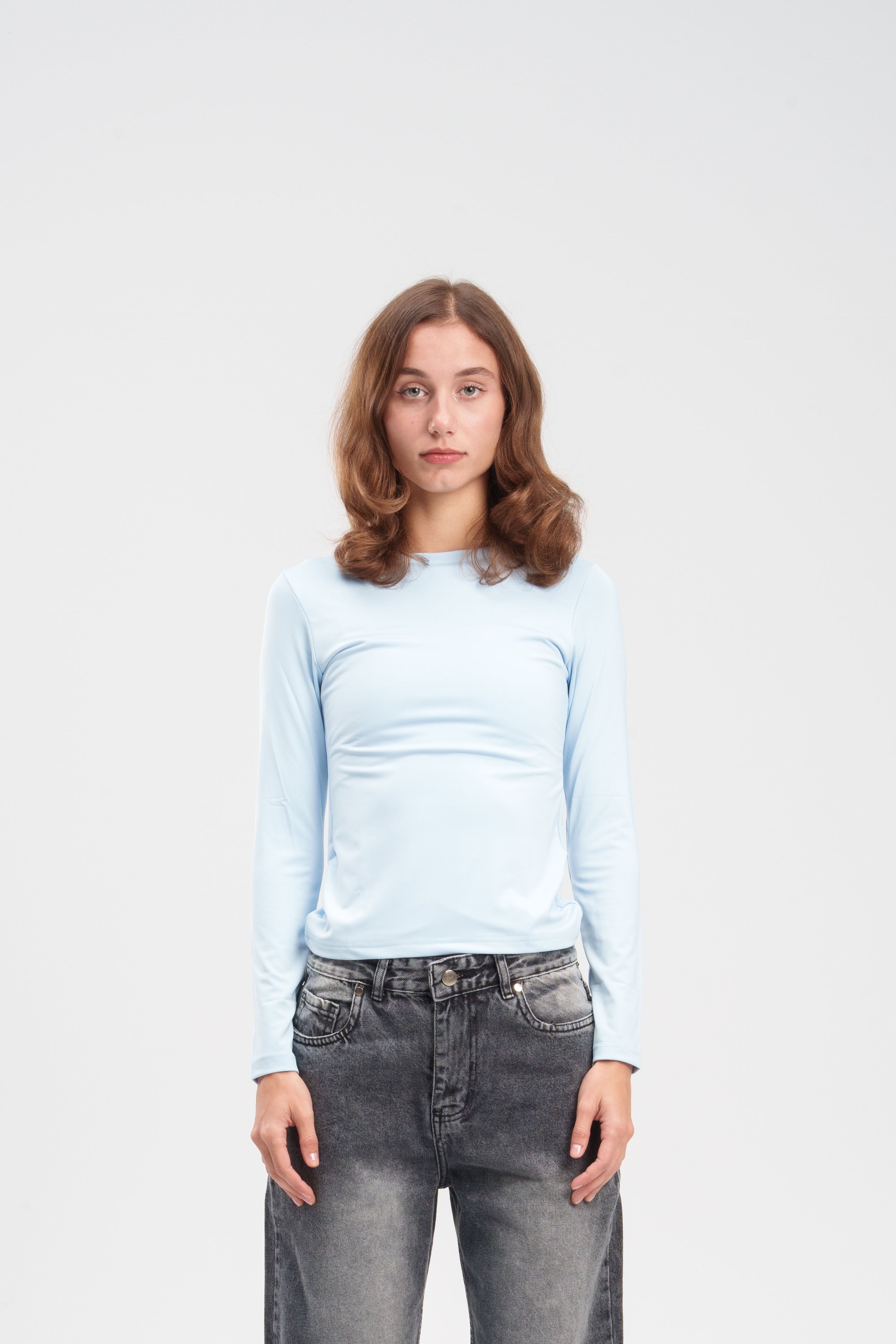 Long-Sleeve Crewneck Top