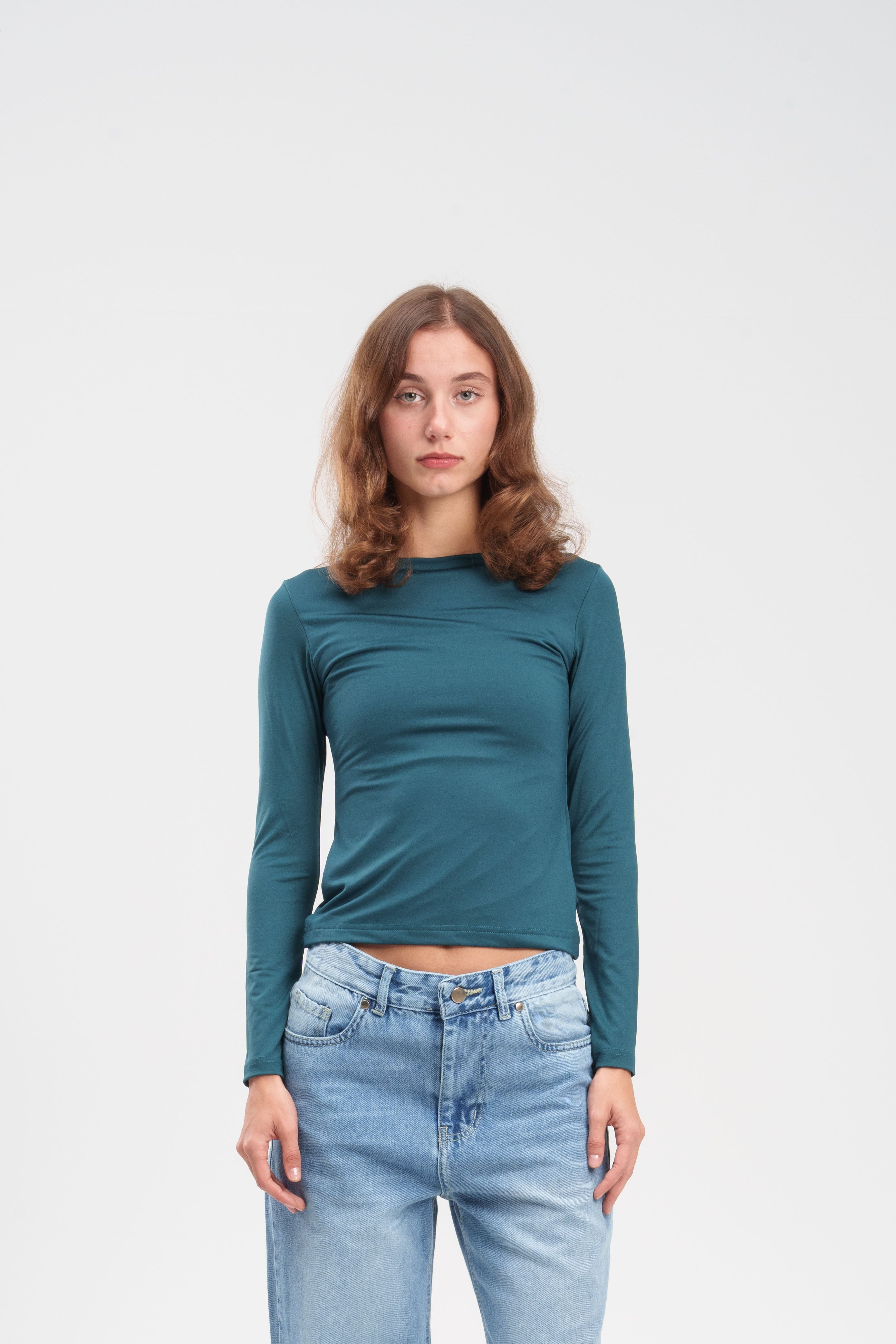 Long-Sleeve Crewneck Top