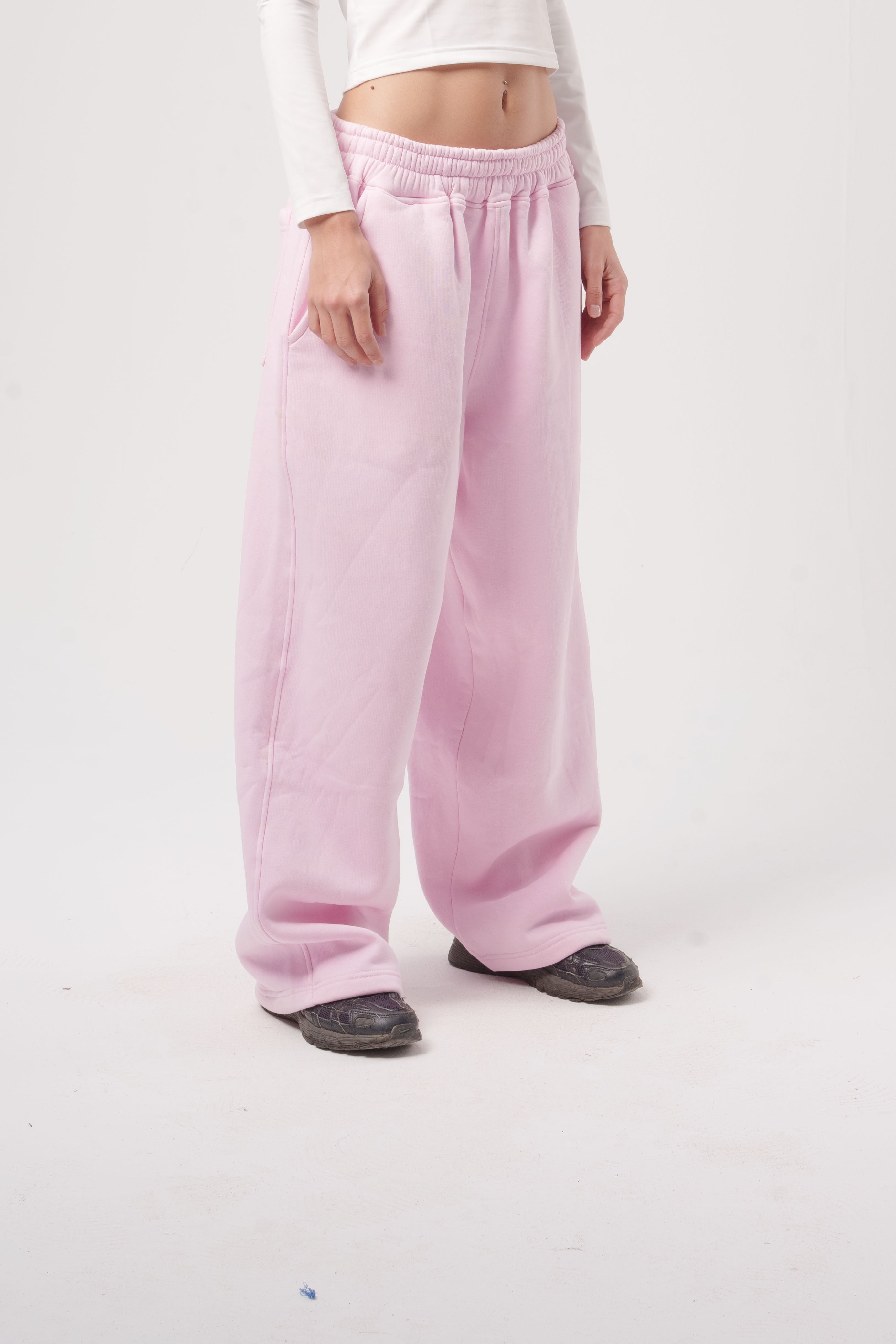 Wide-Leg Sweatpants