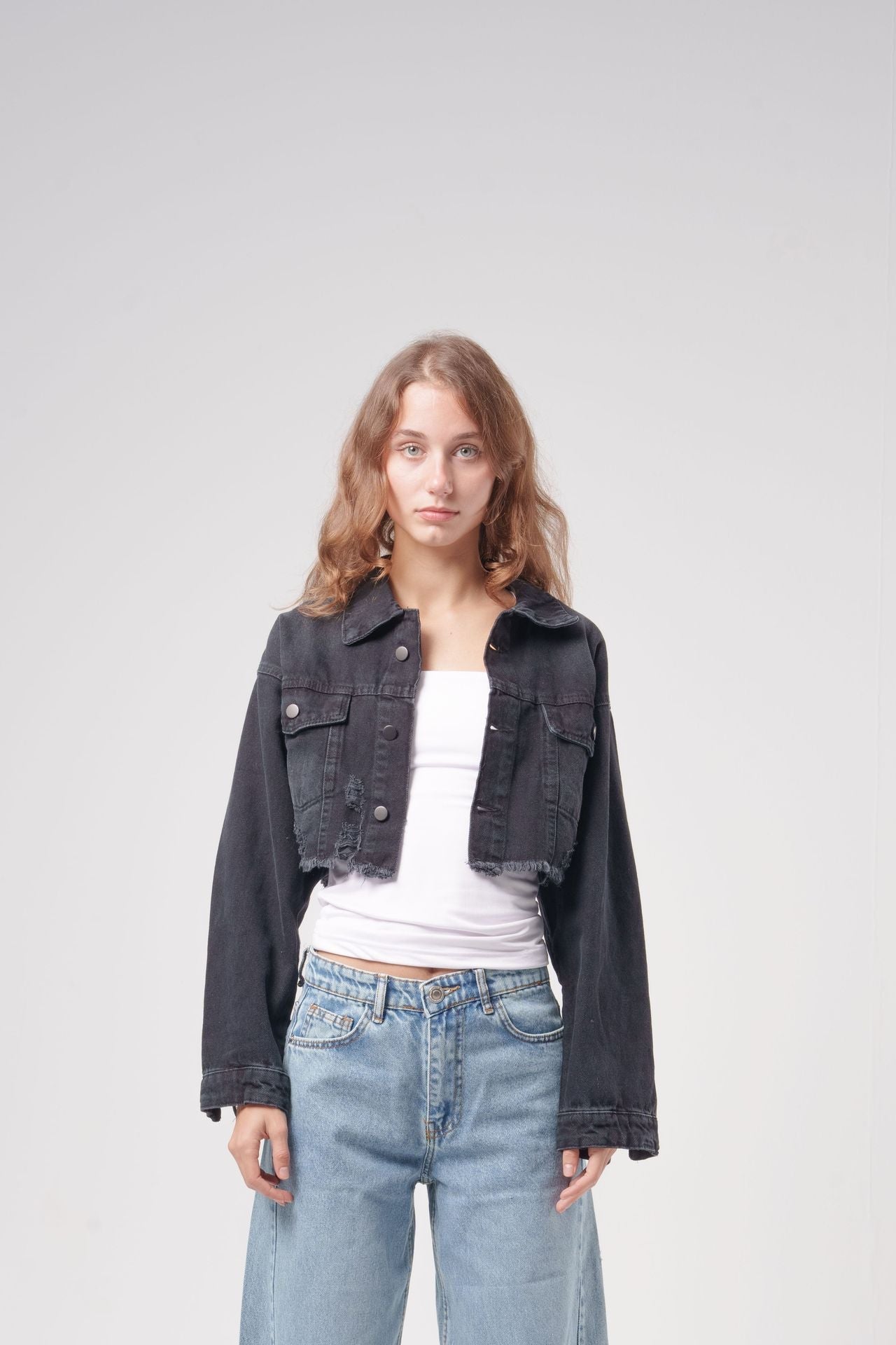 Cropped Denim Jacket