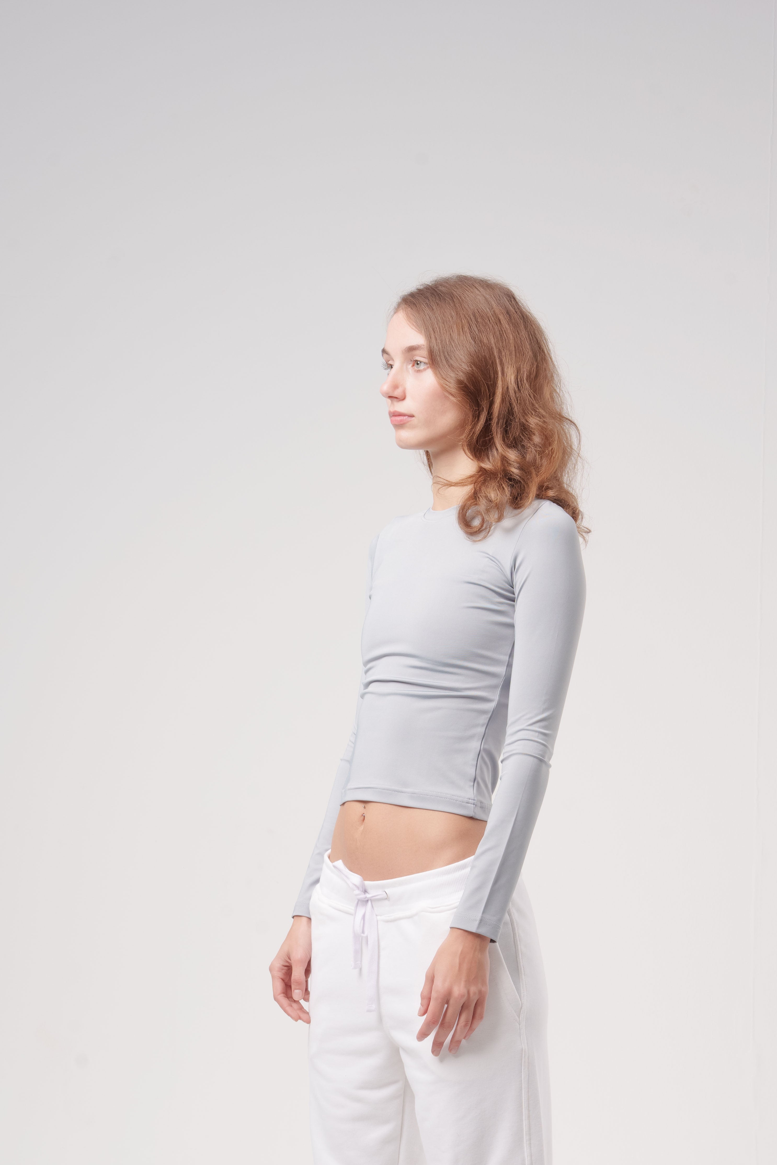 Long-Sleeve Fitted Top