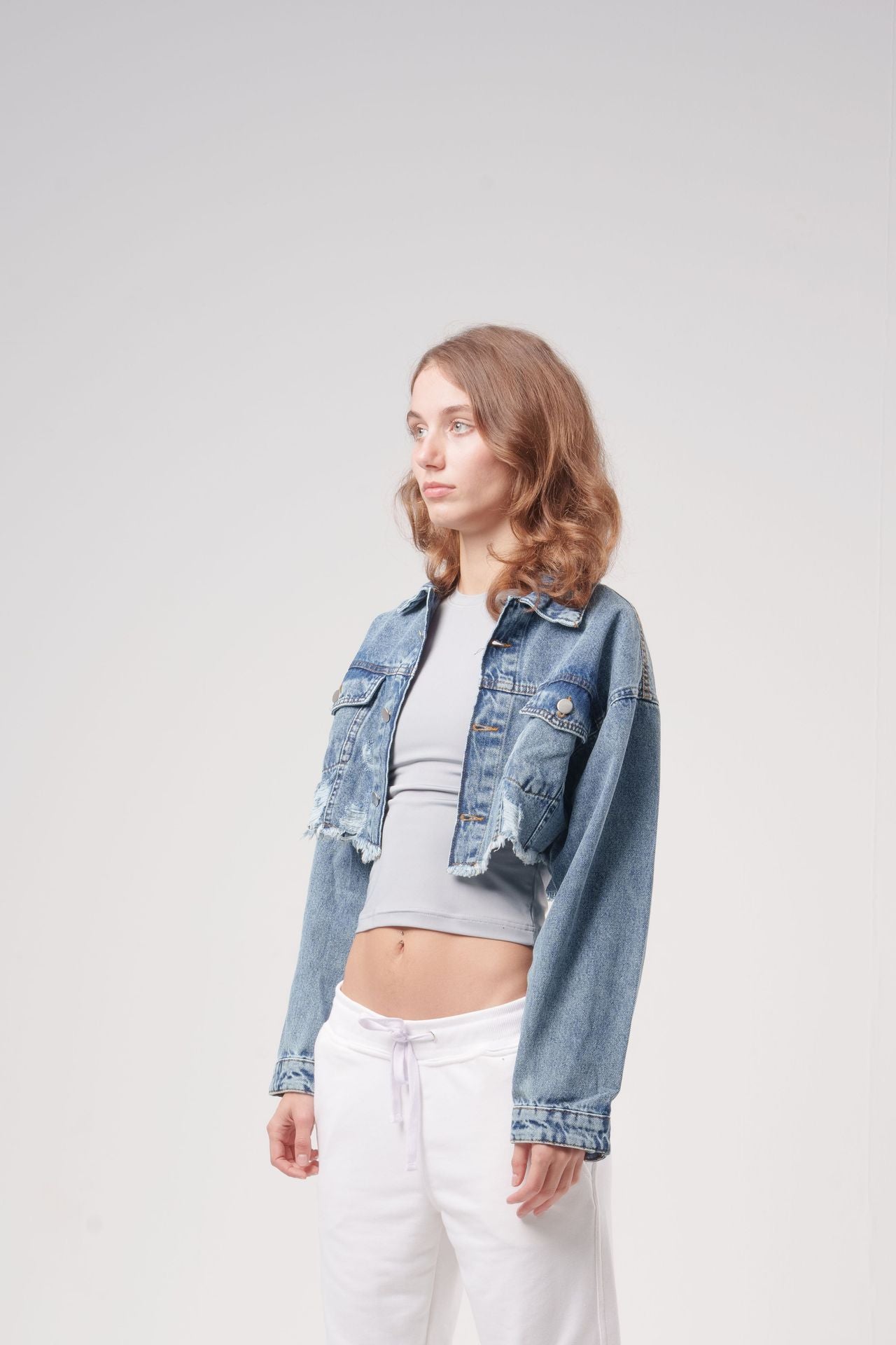 Cropped Denim Jacket