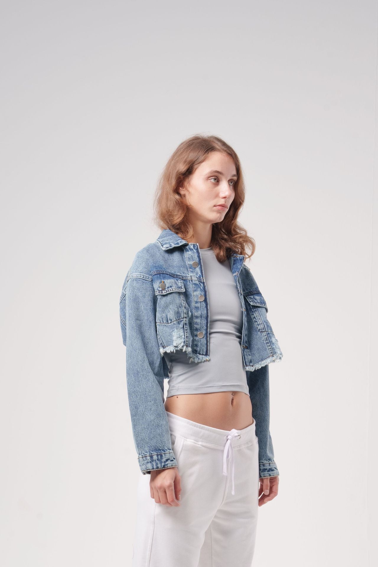 Cropped Denim Jacket