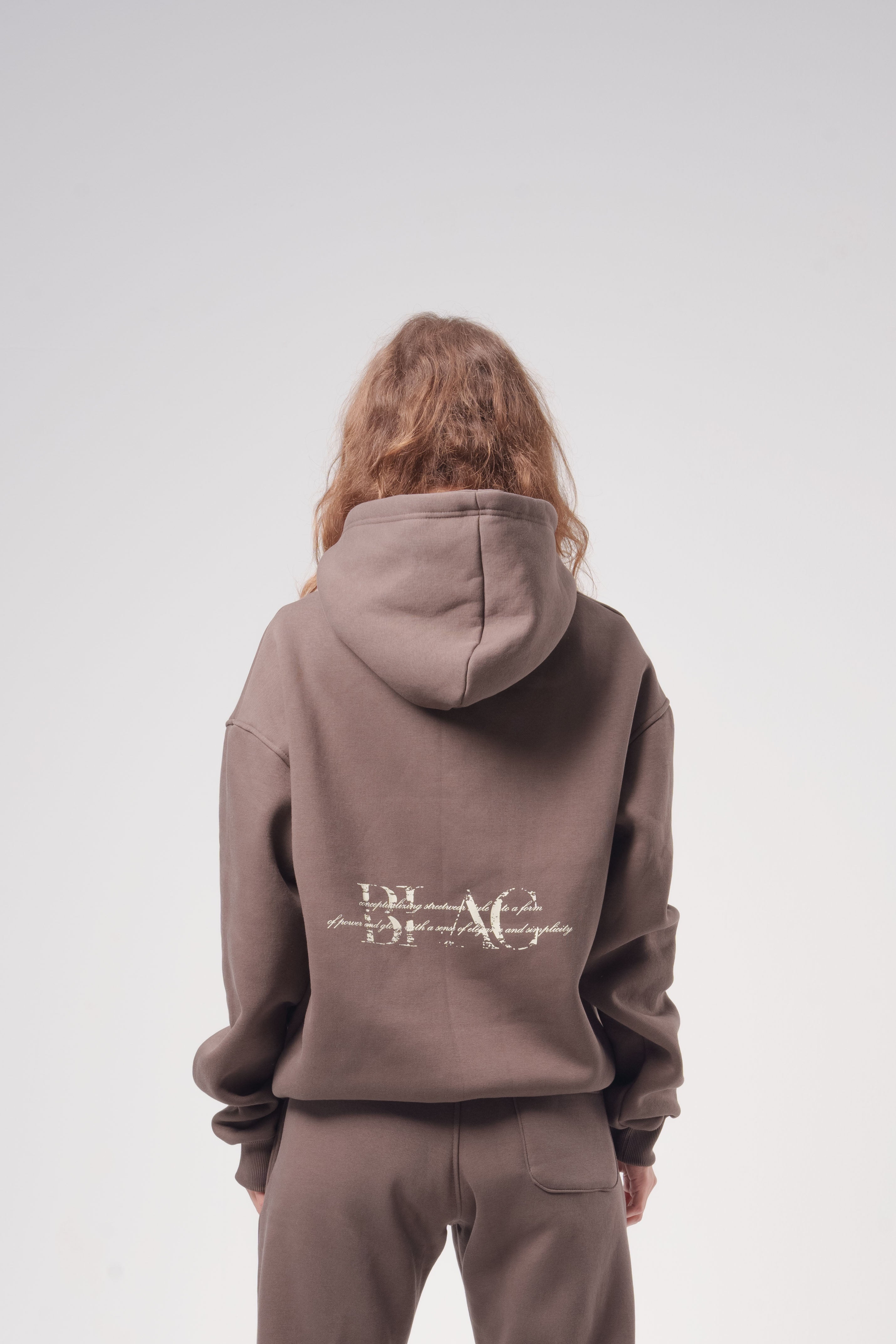 Distressed Back-Logo Hoodie