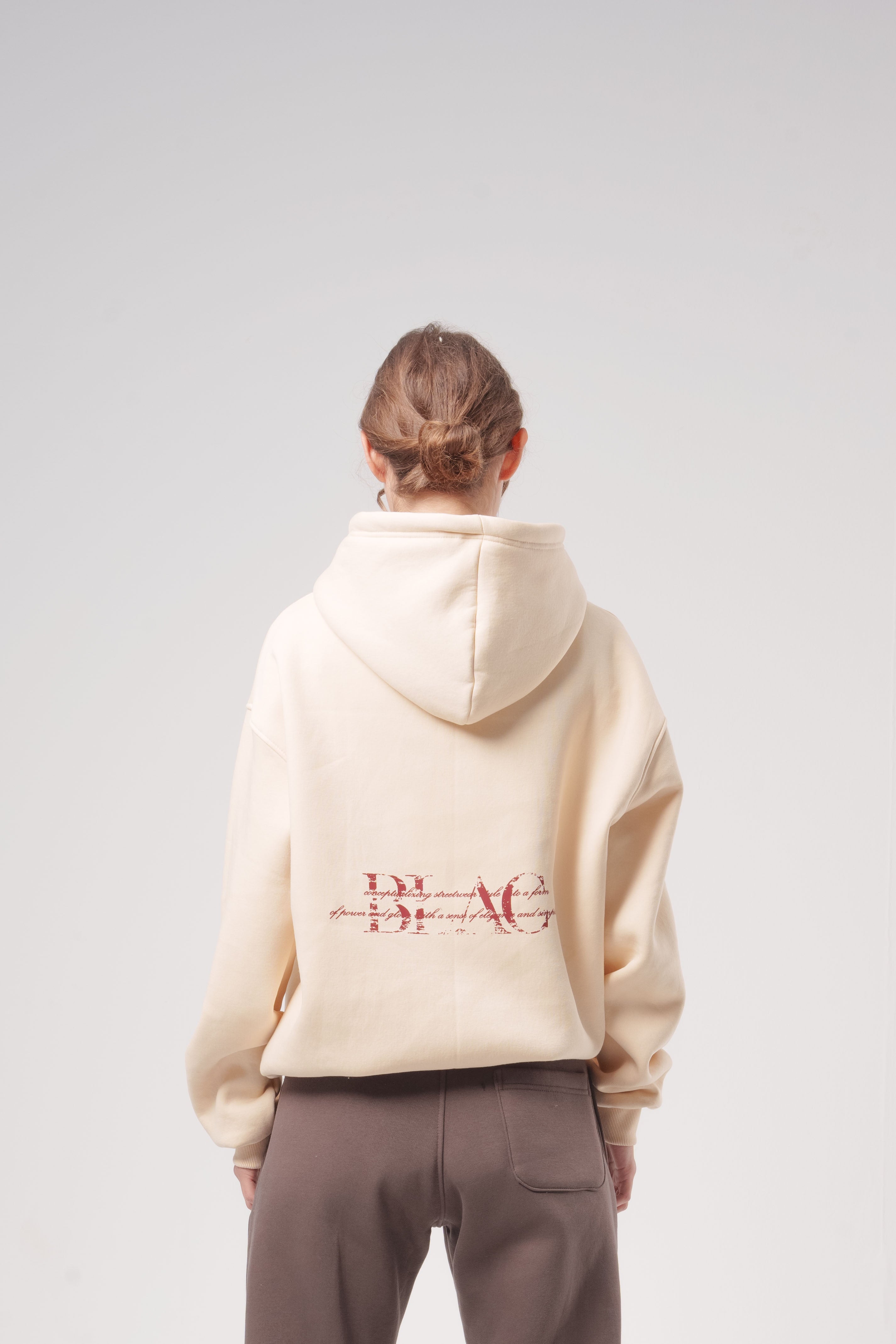 Distressed Back-Logo Hoodie